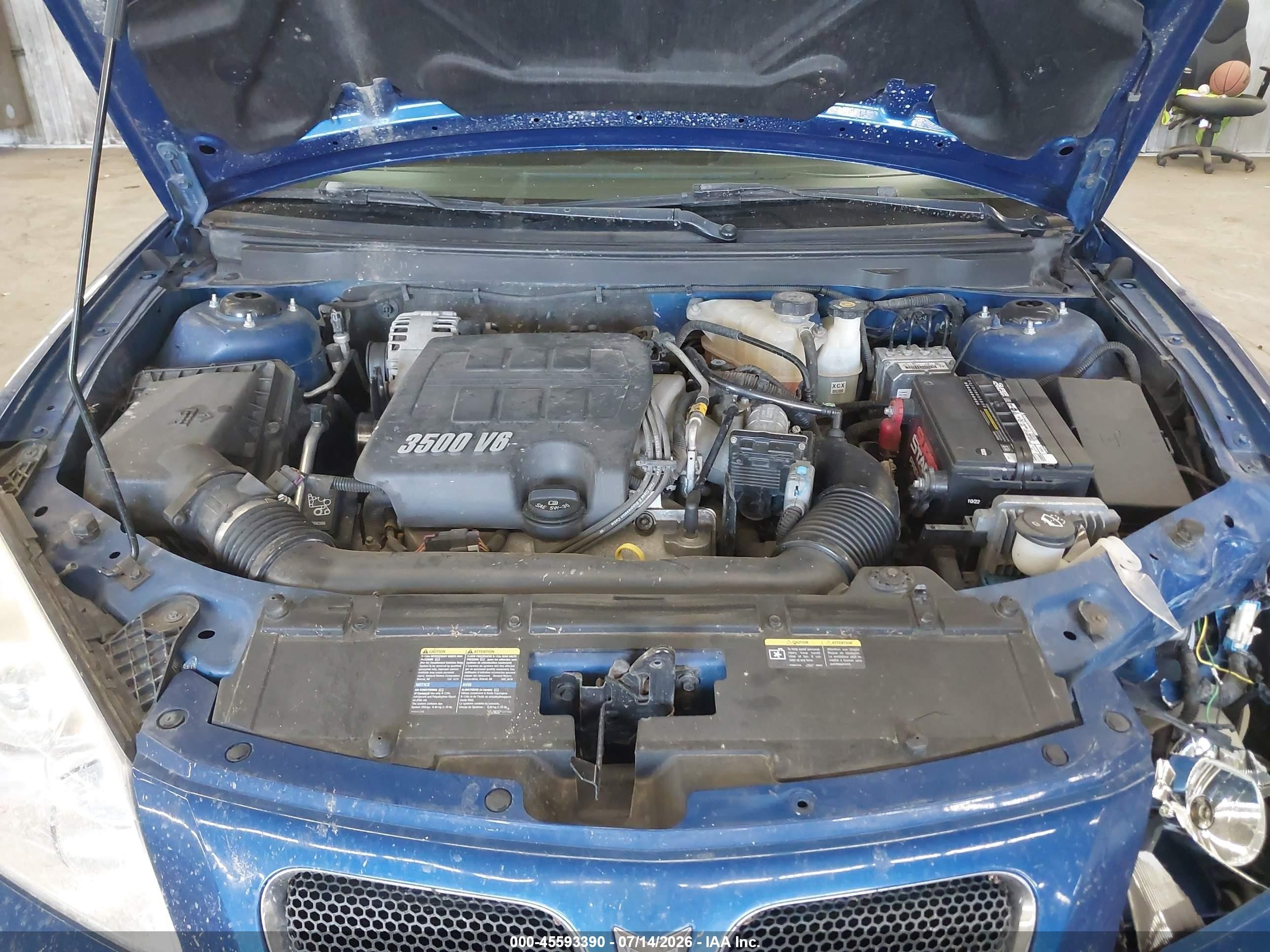 2006 Pontiac G6 Gt Blue vin: 1G2ZH158X64286806