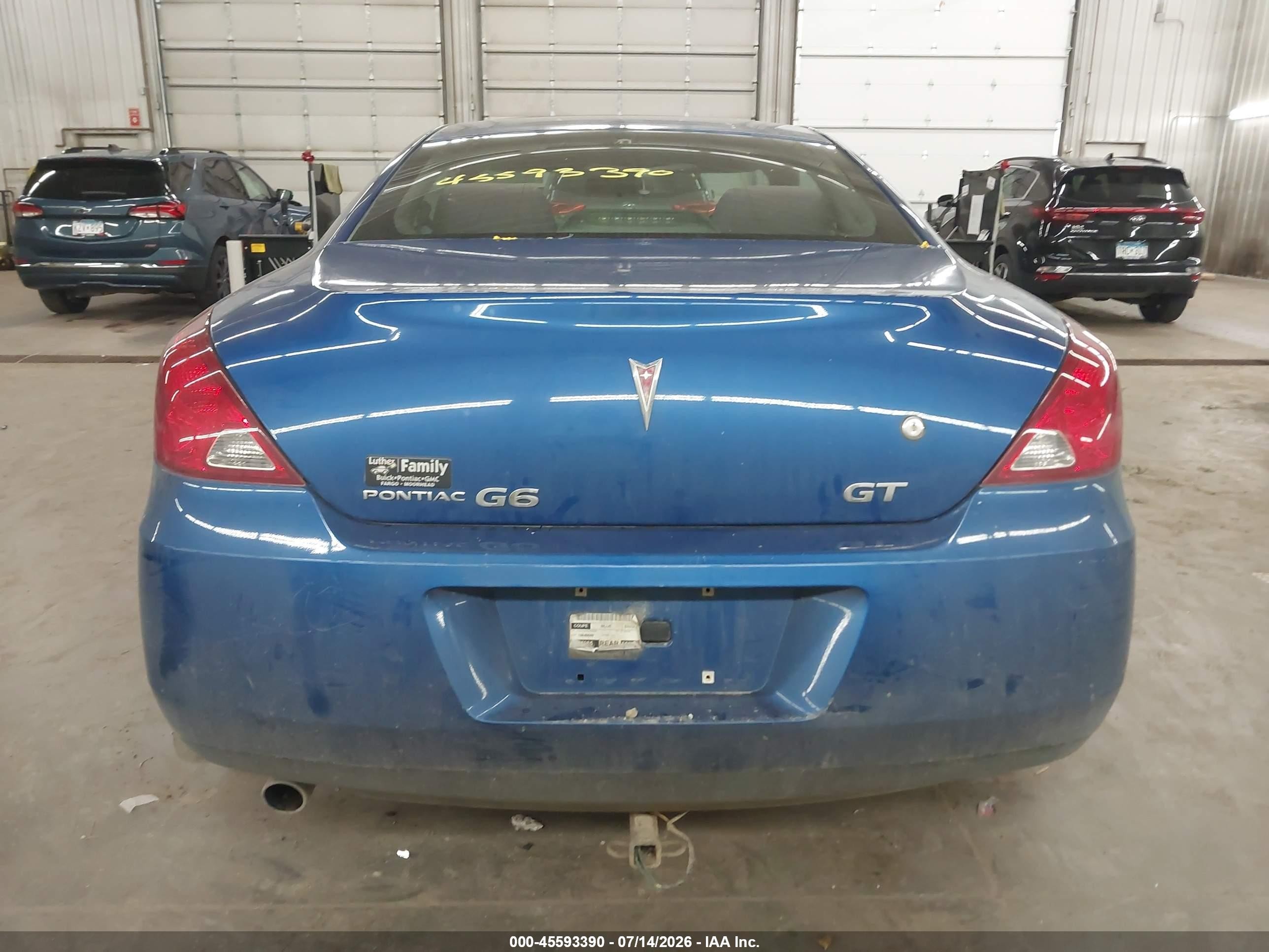 2006 Pontiac G6 Gt Blue vin: 1G2ZH158X64286806