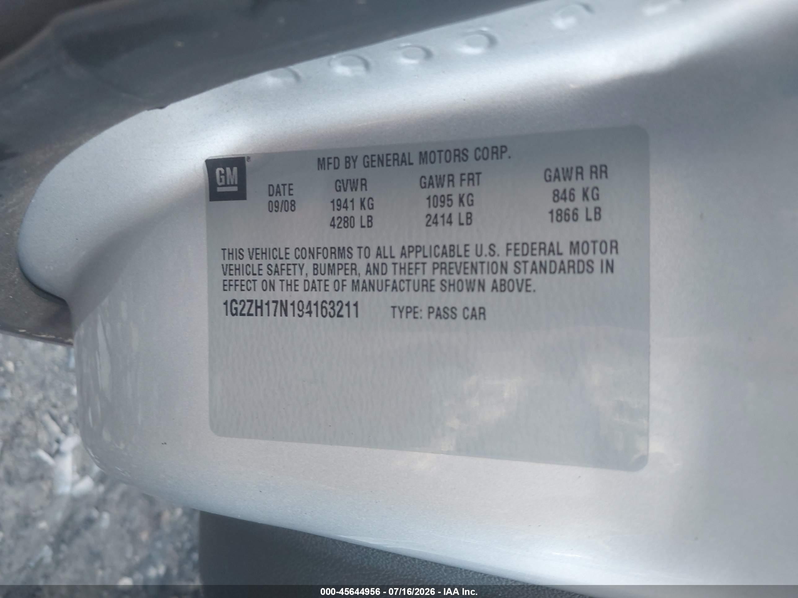 2009 Pontiac G6 Gt Silver vin: 1G2ZH17N194163211