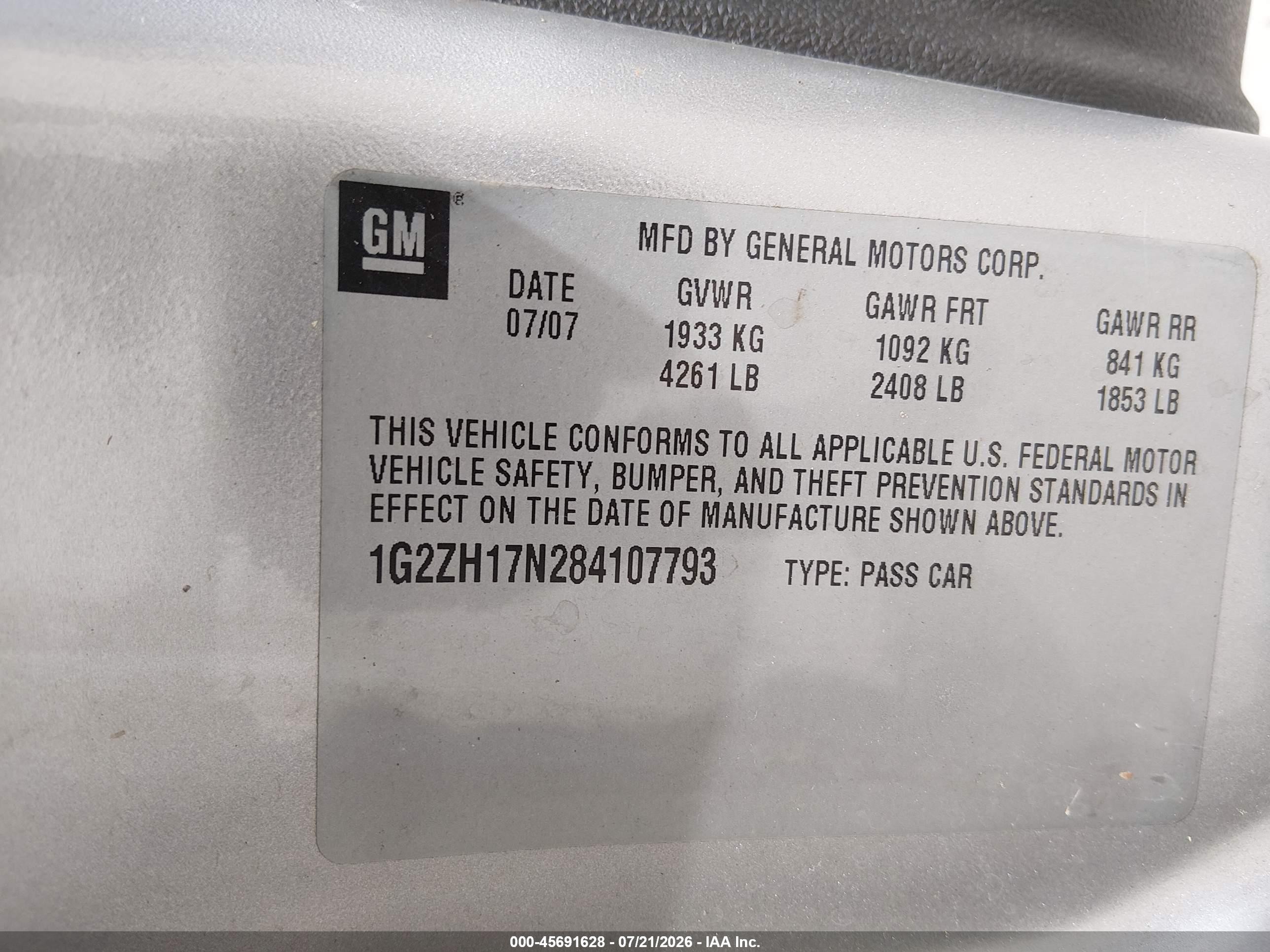 2008 Pontiac G6 Gt Silver vin: 1G2ZH17N284107793