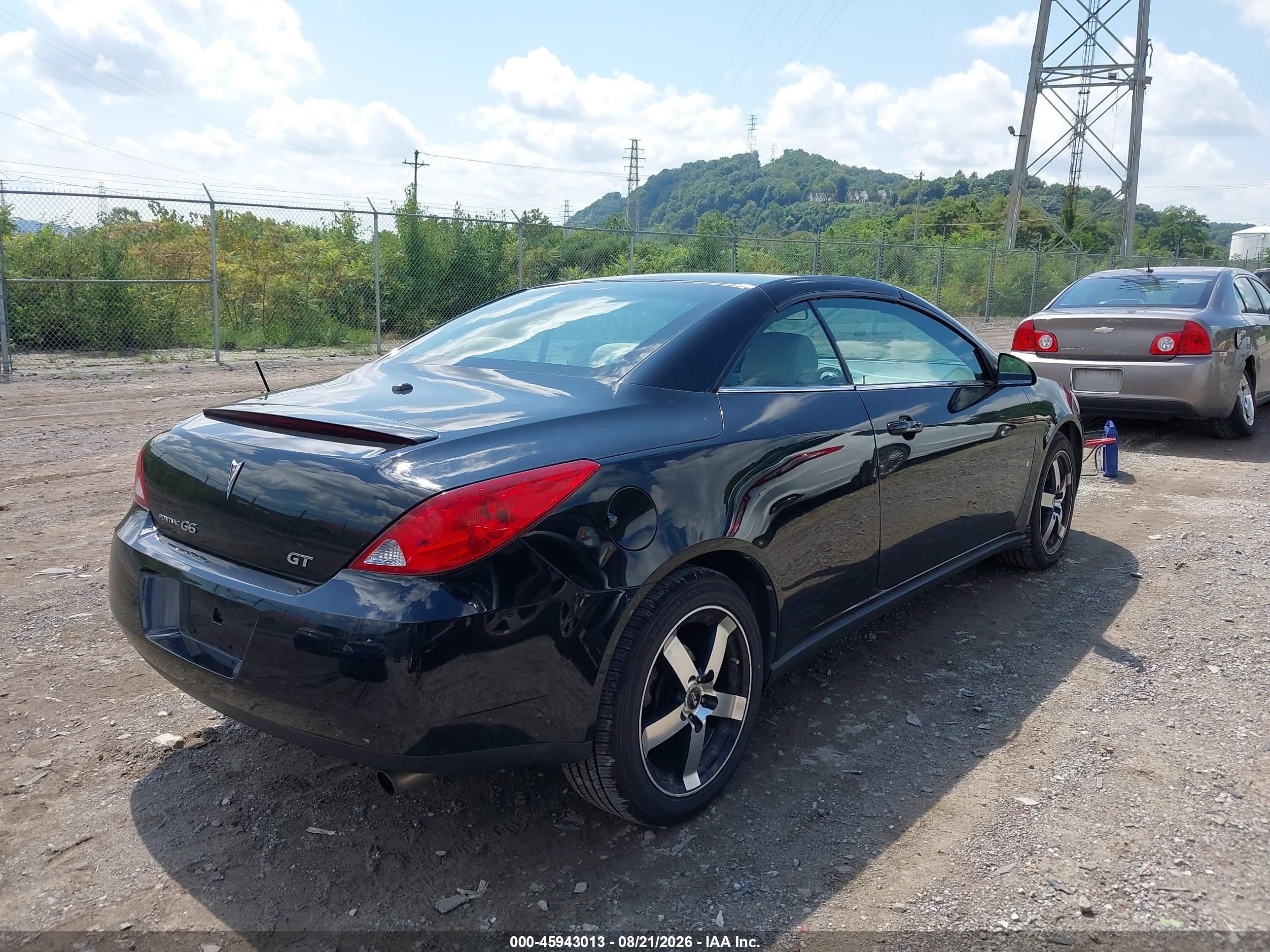 2007 Pontiac G6 Gt Черный vin: 1G2ZH361774251350