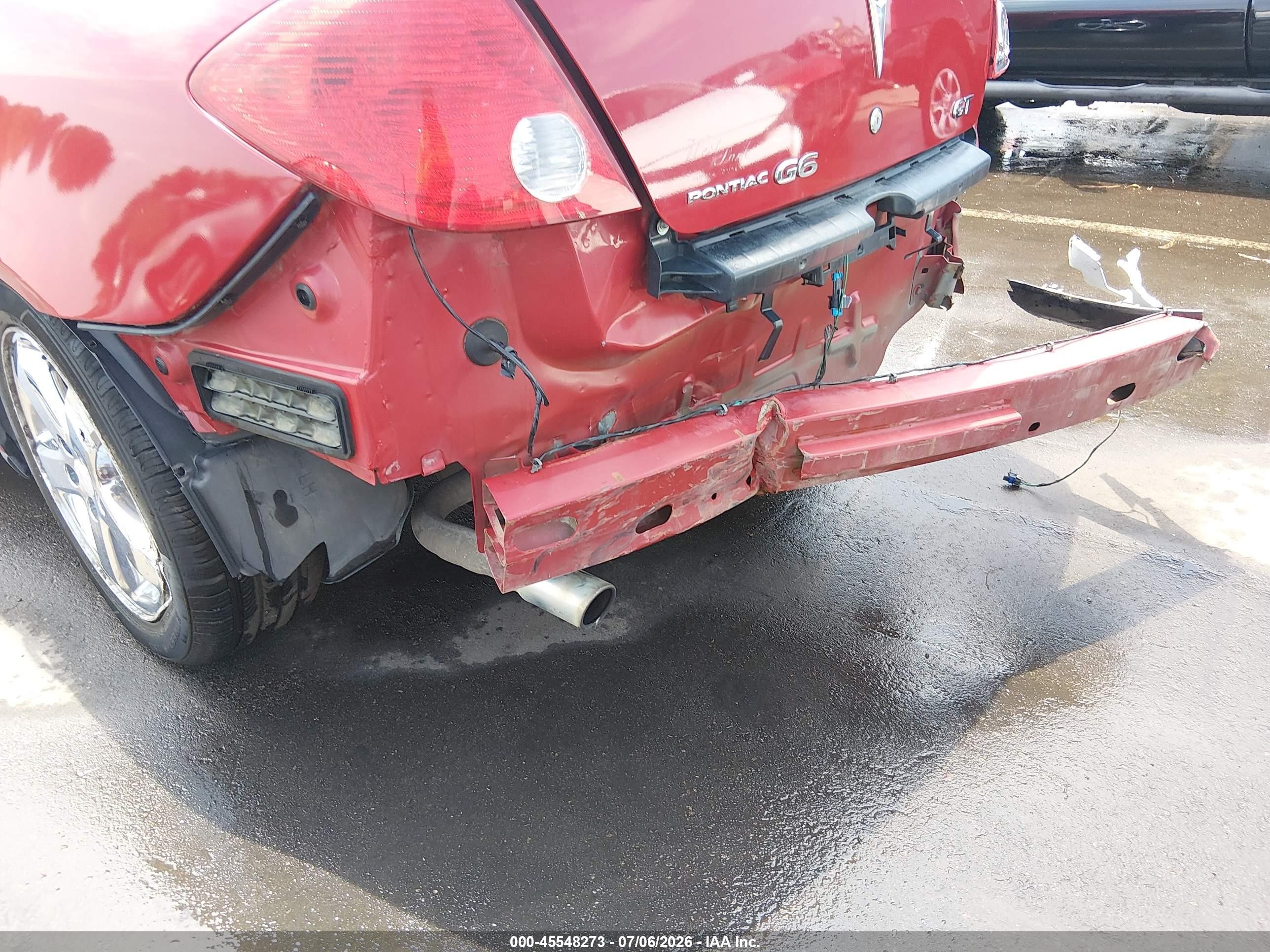 2006 Pontiac G6 Gt Red vin: 1G2ZH558464243151