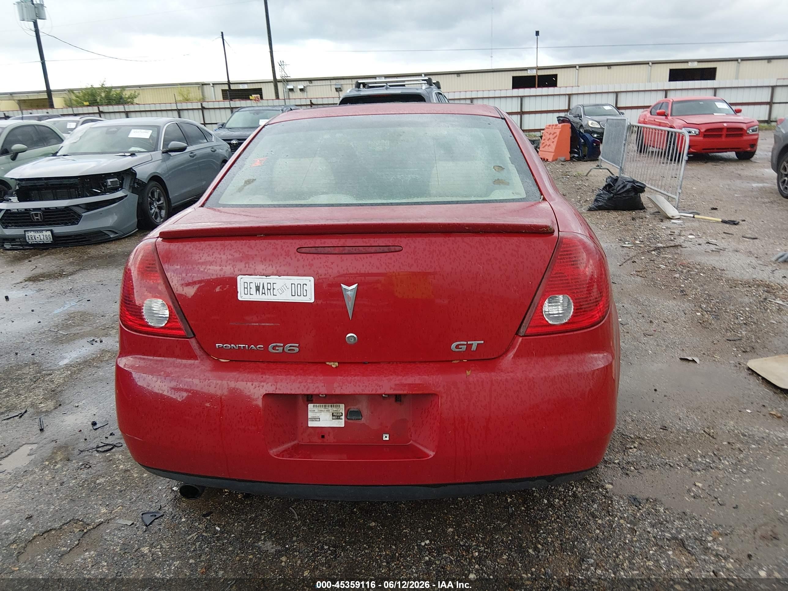 2006 Pontiac G6 Gt Красный vin: 1G2ZH558564194722