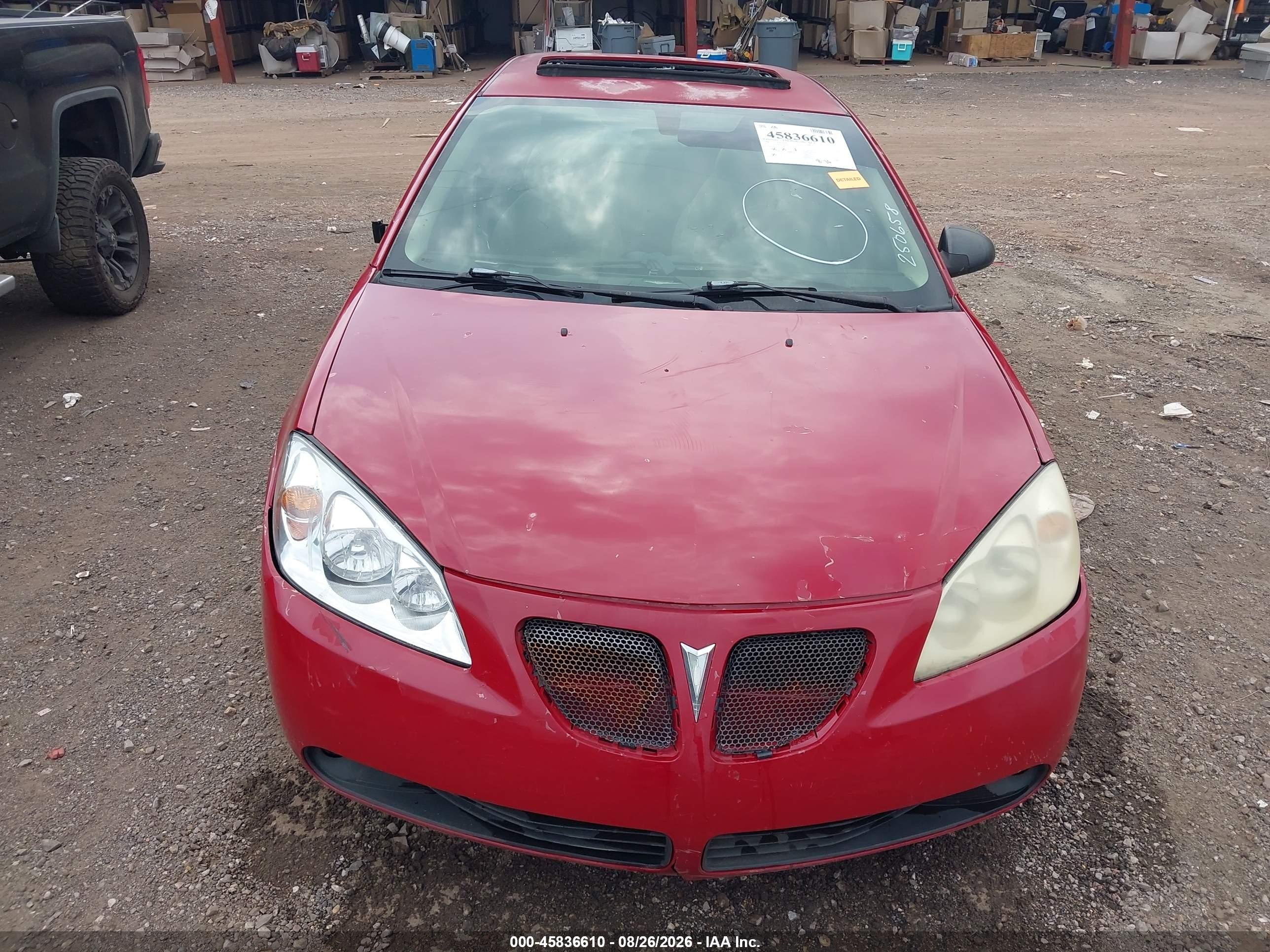2006 Pontiac G6 Gt Red vin: 1G2ZH558764250658