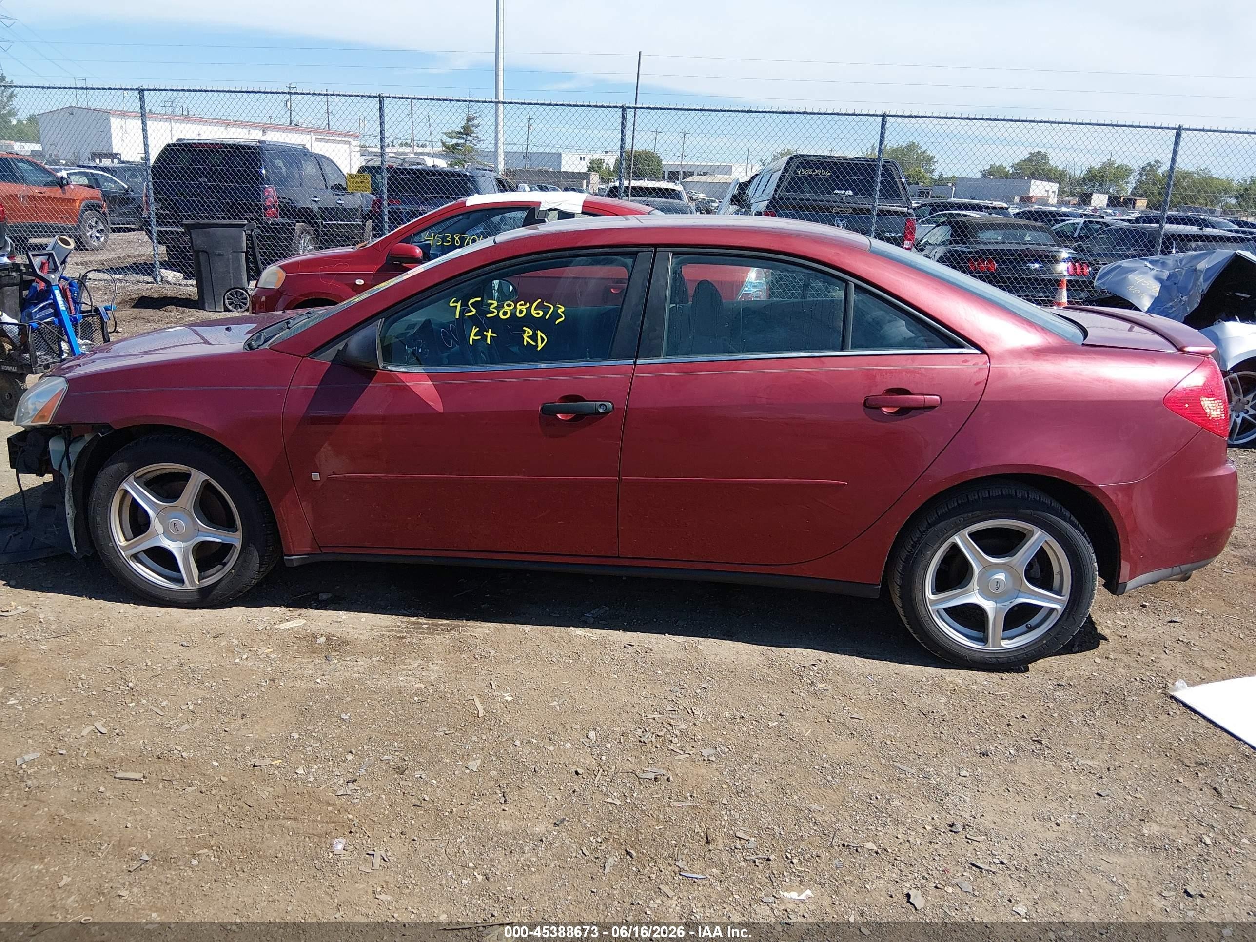 2008 Pontiac G6 Gt Burgundy vin: 1G2ZH57N284201325