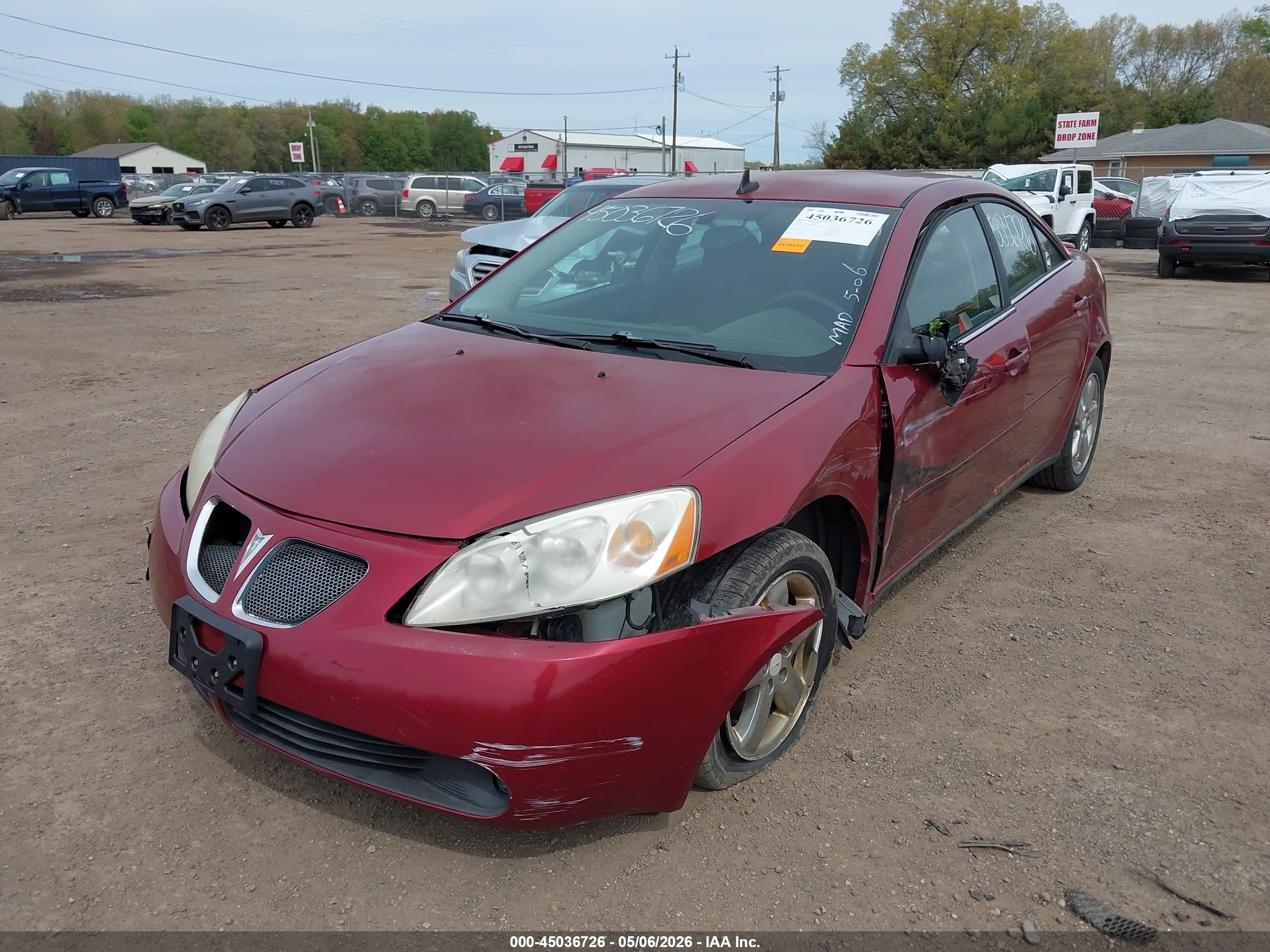 2008 Pontiac G6 Gt Maroon vin: 1G2ZH57N584199036