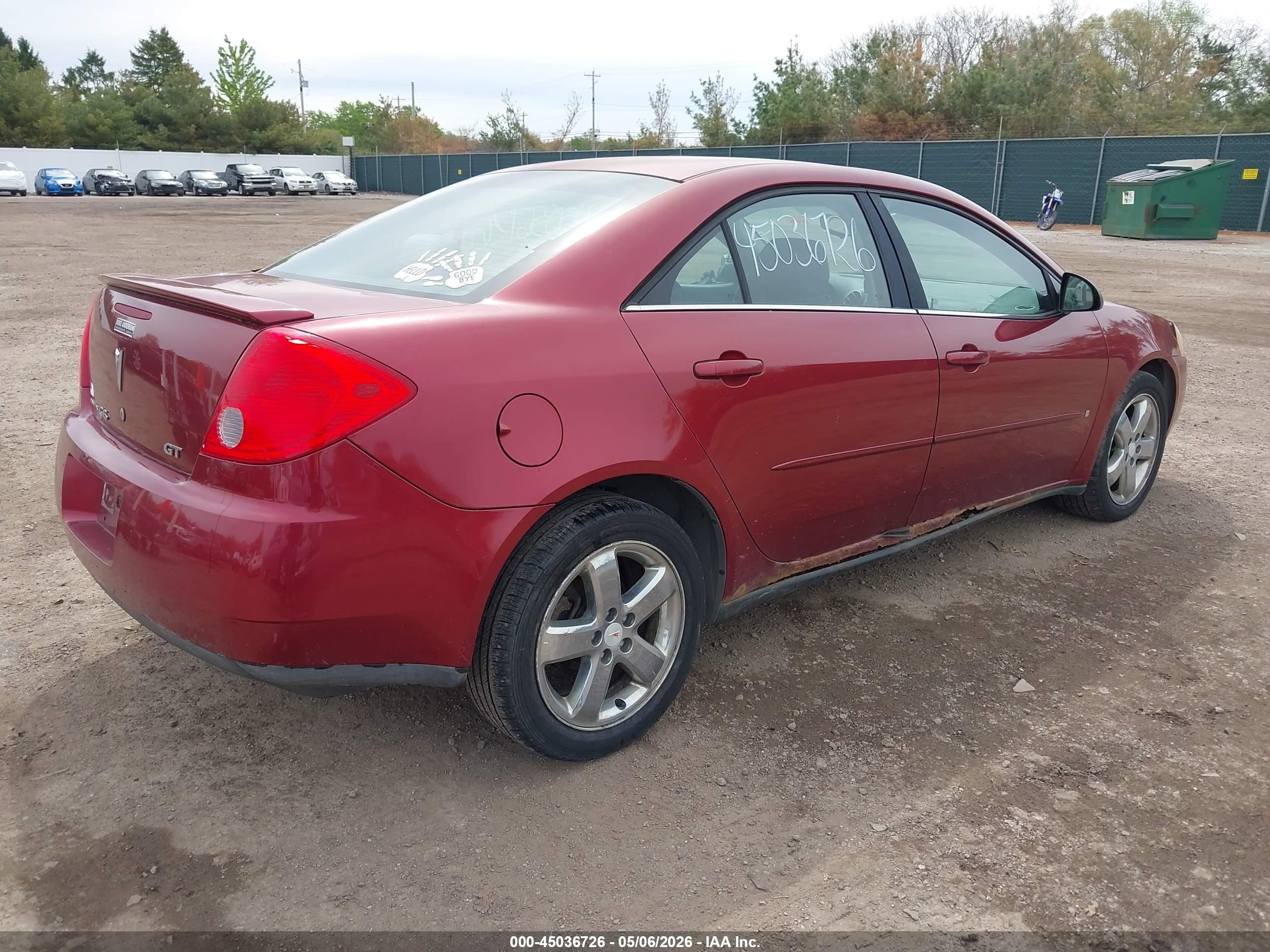 2008 Pontiac G6 Gt Maroon vin: 1G2ZH57N584199036