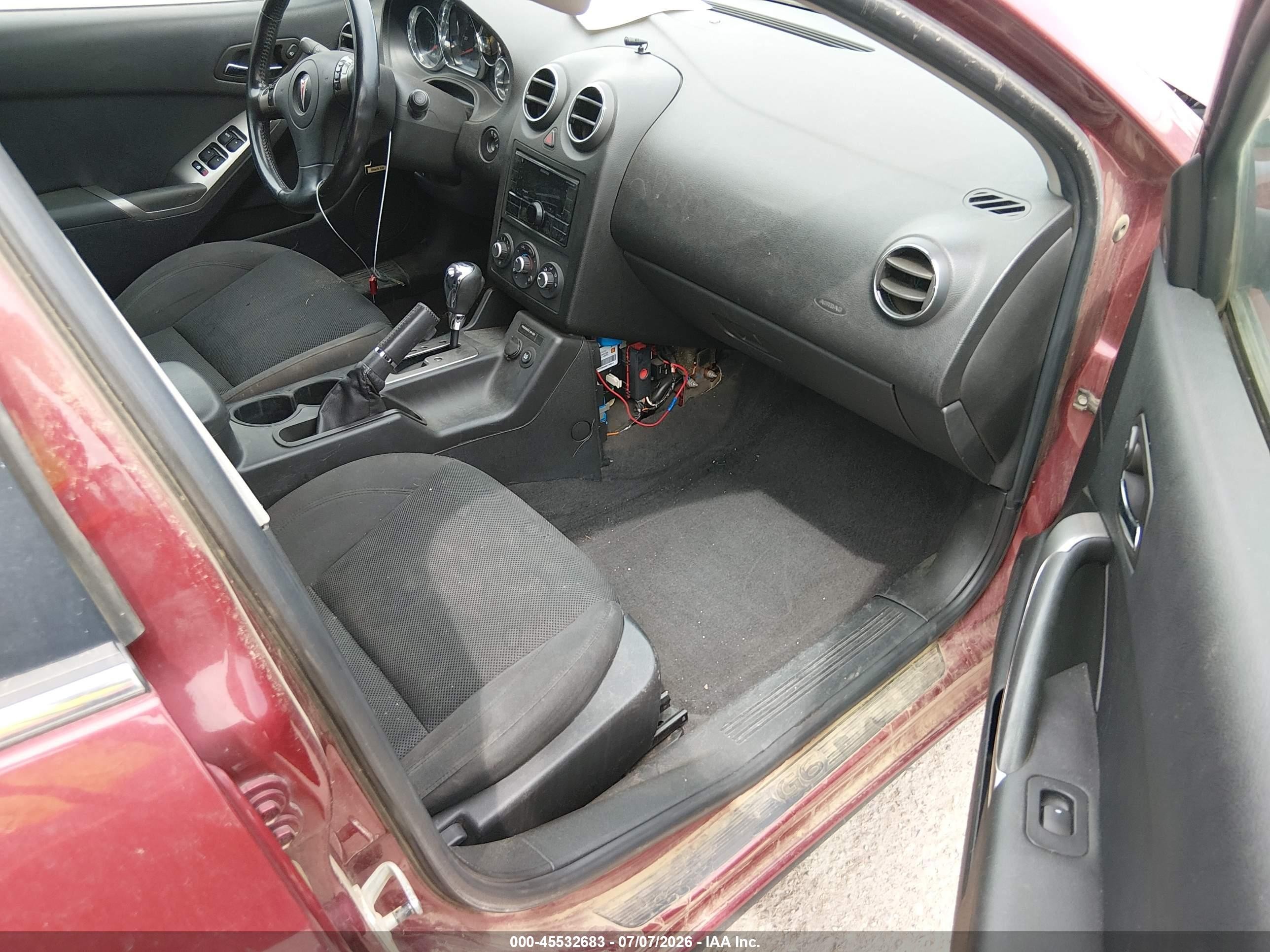 2008 Pontiac G6 Gt Burgundy vin: 1G2ZH57N884154169