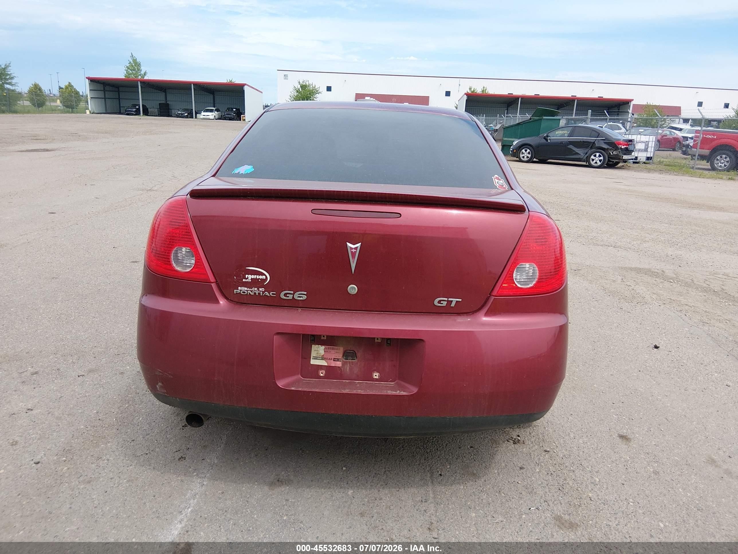 2008 Pontiac G6 Gt Burgundy vin: 1G2ZH57N884154169
