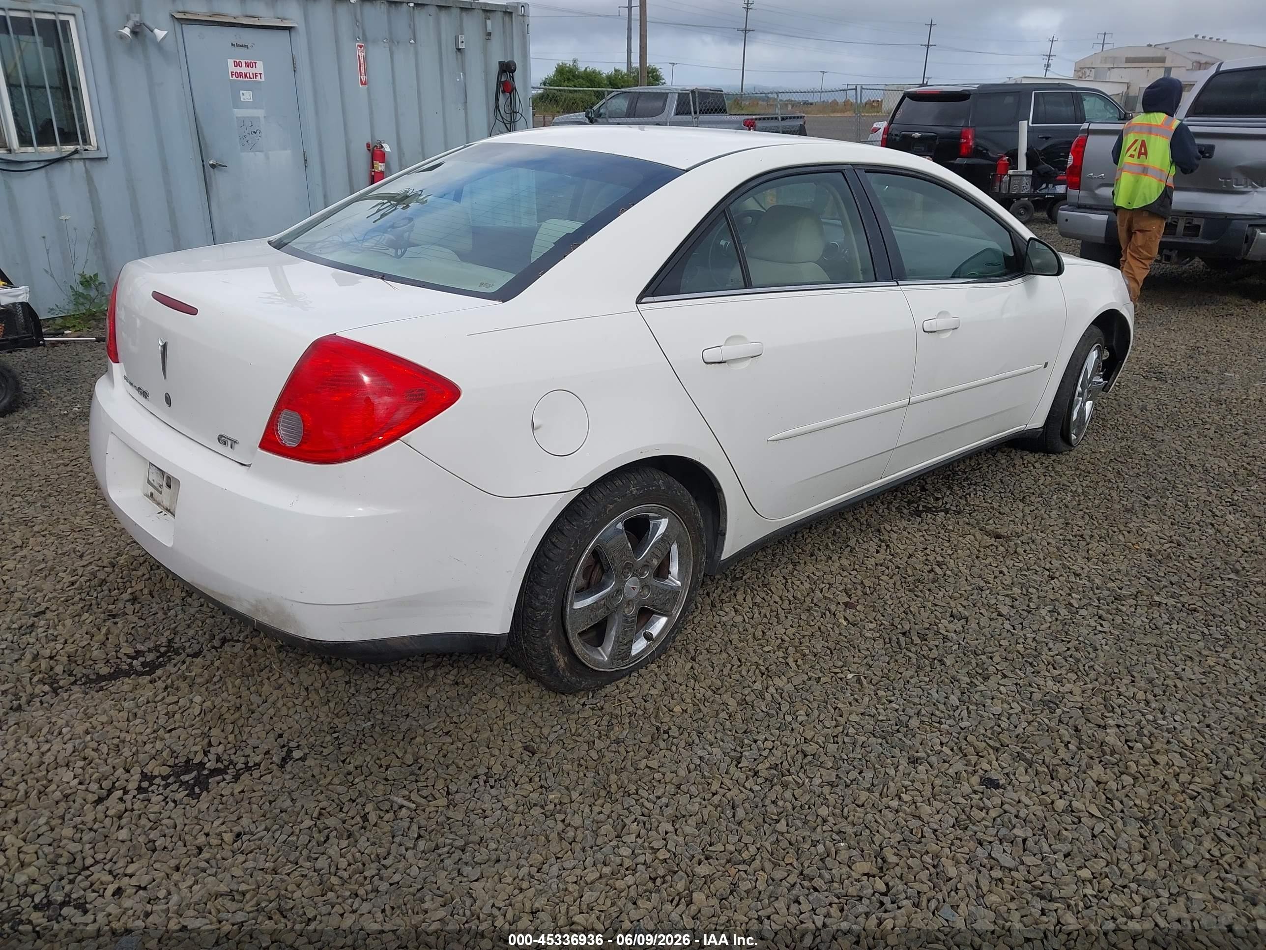 2008 Pontiac G6 Gt White vin: 1G2ZH57NX84125157