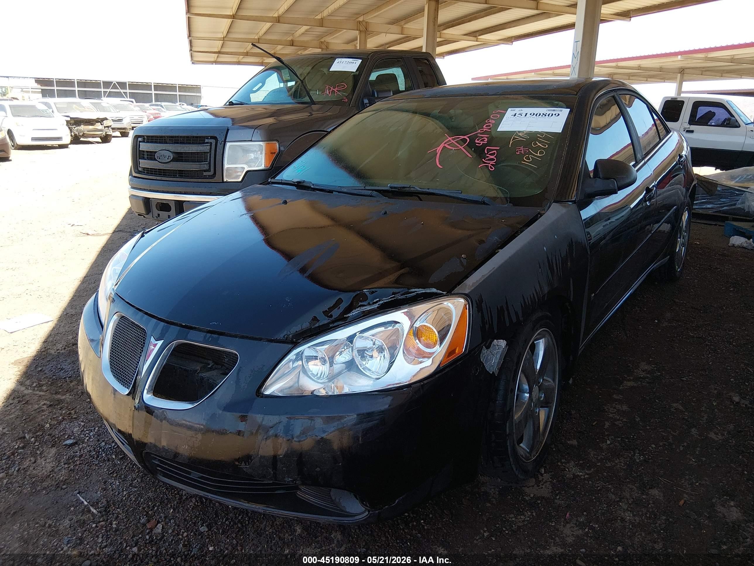 2007 Pontiac G6 Gt Black vin: 1G2ZH58N574196814