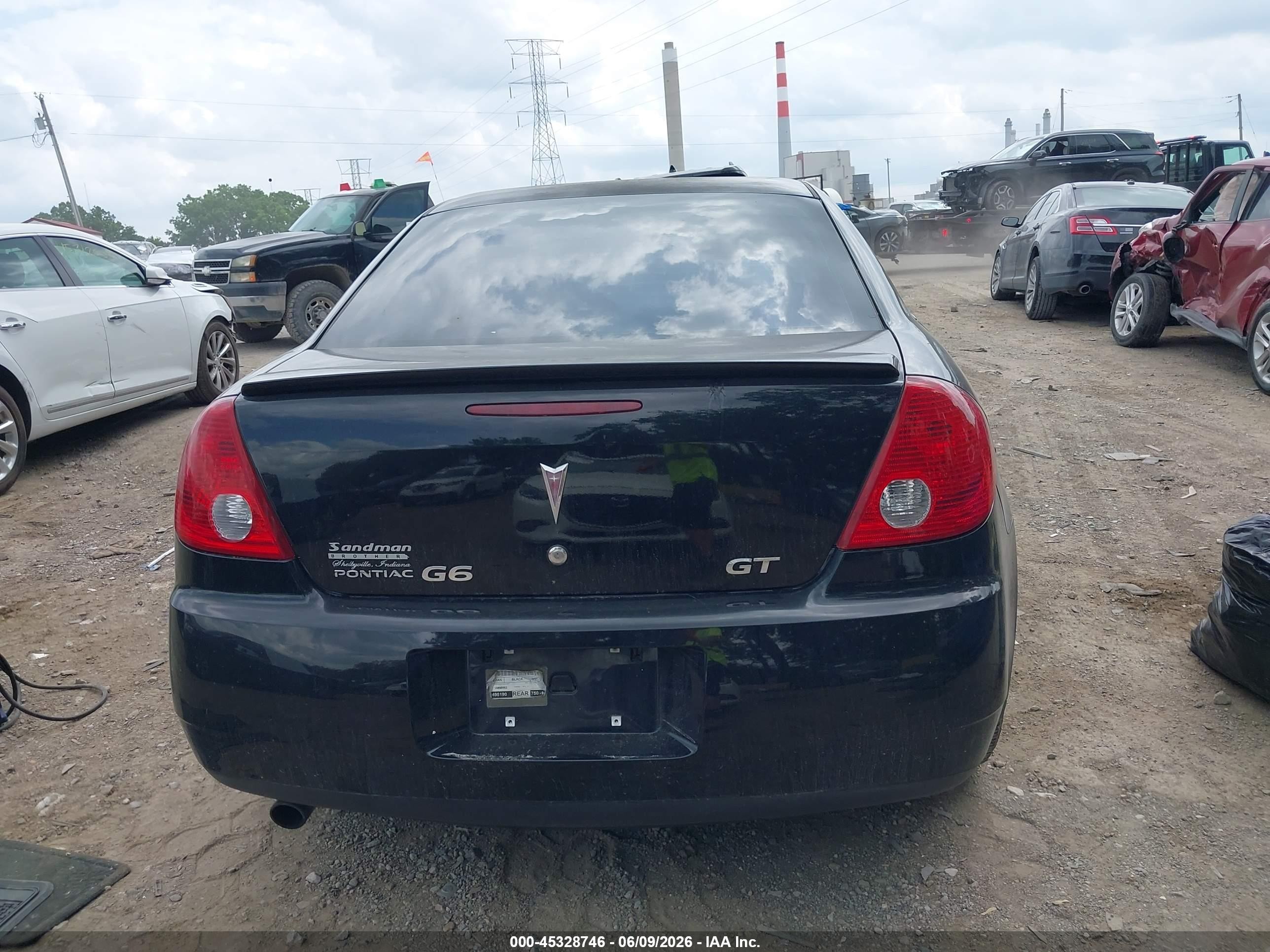2007 Pontiac G6 Gt Black vin: 1G2ZH58N574221047