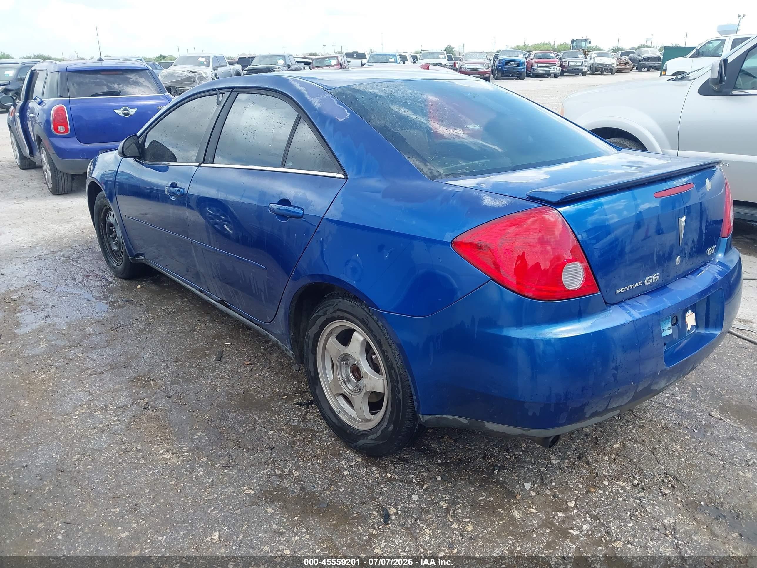 2007 Pontiac G6 Gt Blue vin: 1G2ZH58N974212528
