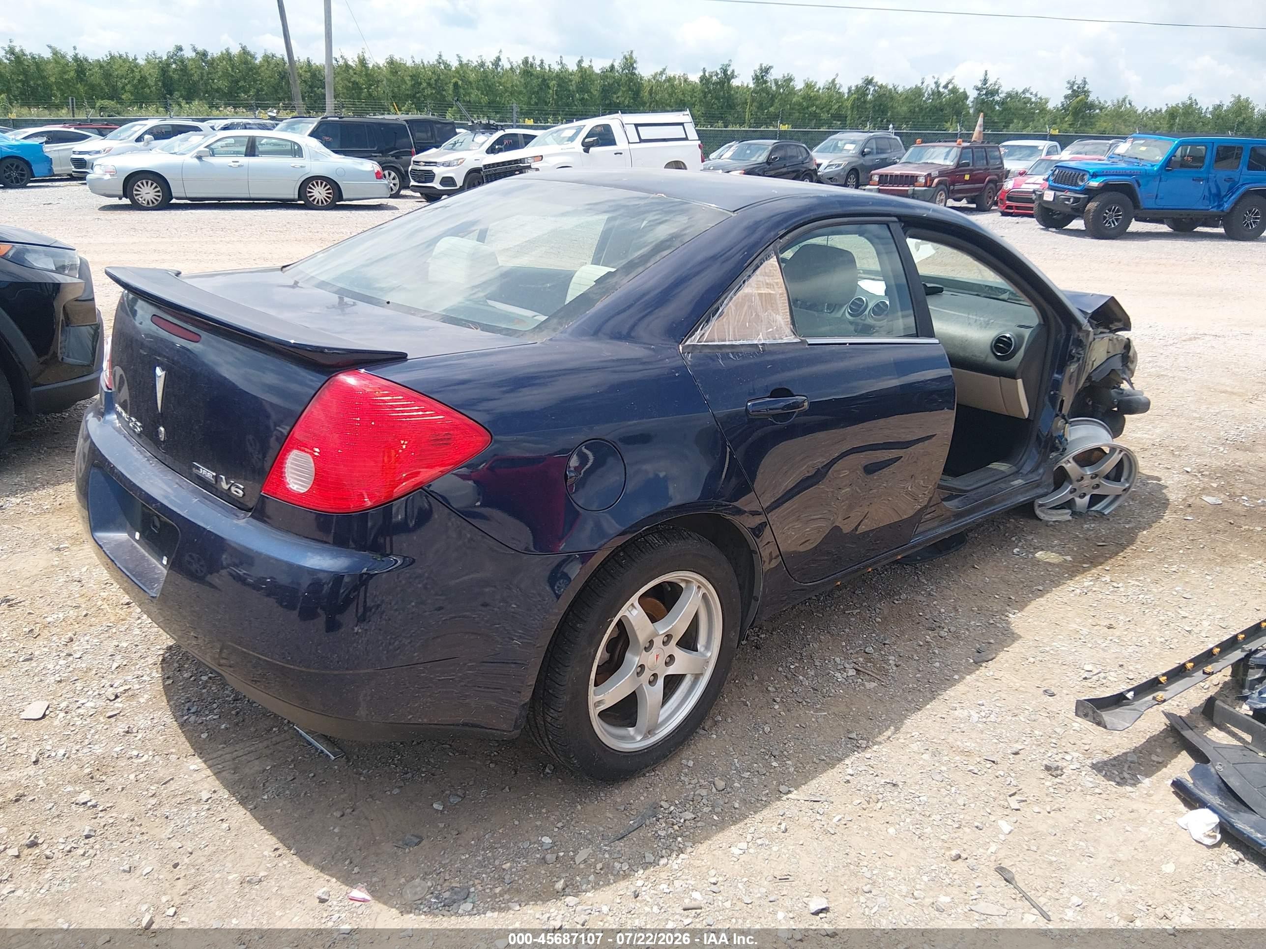 2009 Pontiac G6 New Se Blue vin: 1G2ZJ57K294248835