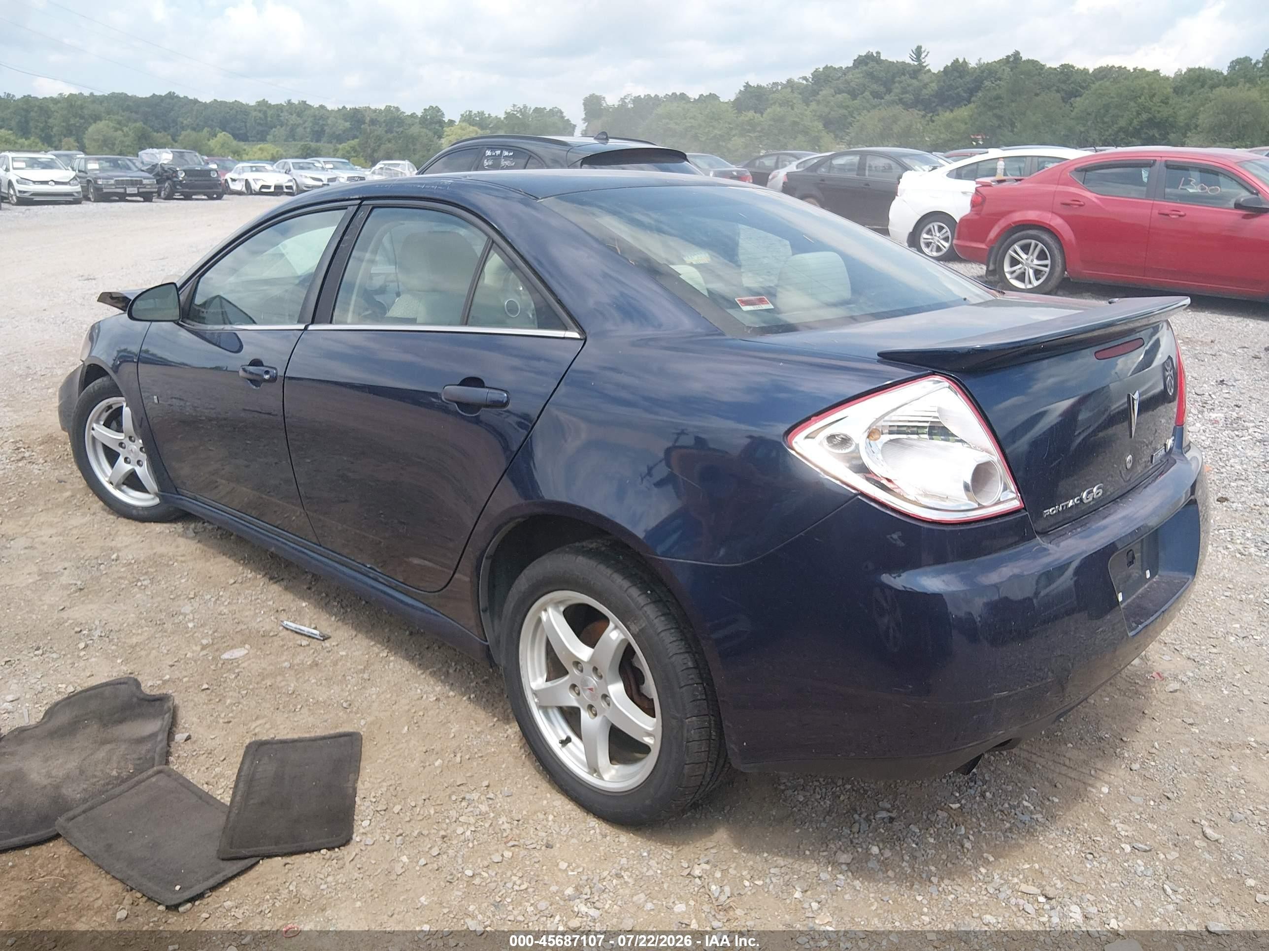 2009 Pontiac G6 New Se Blue vin: 1G2ZJ57K294248835