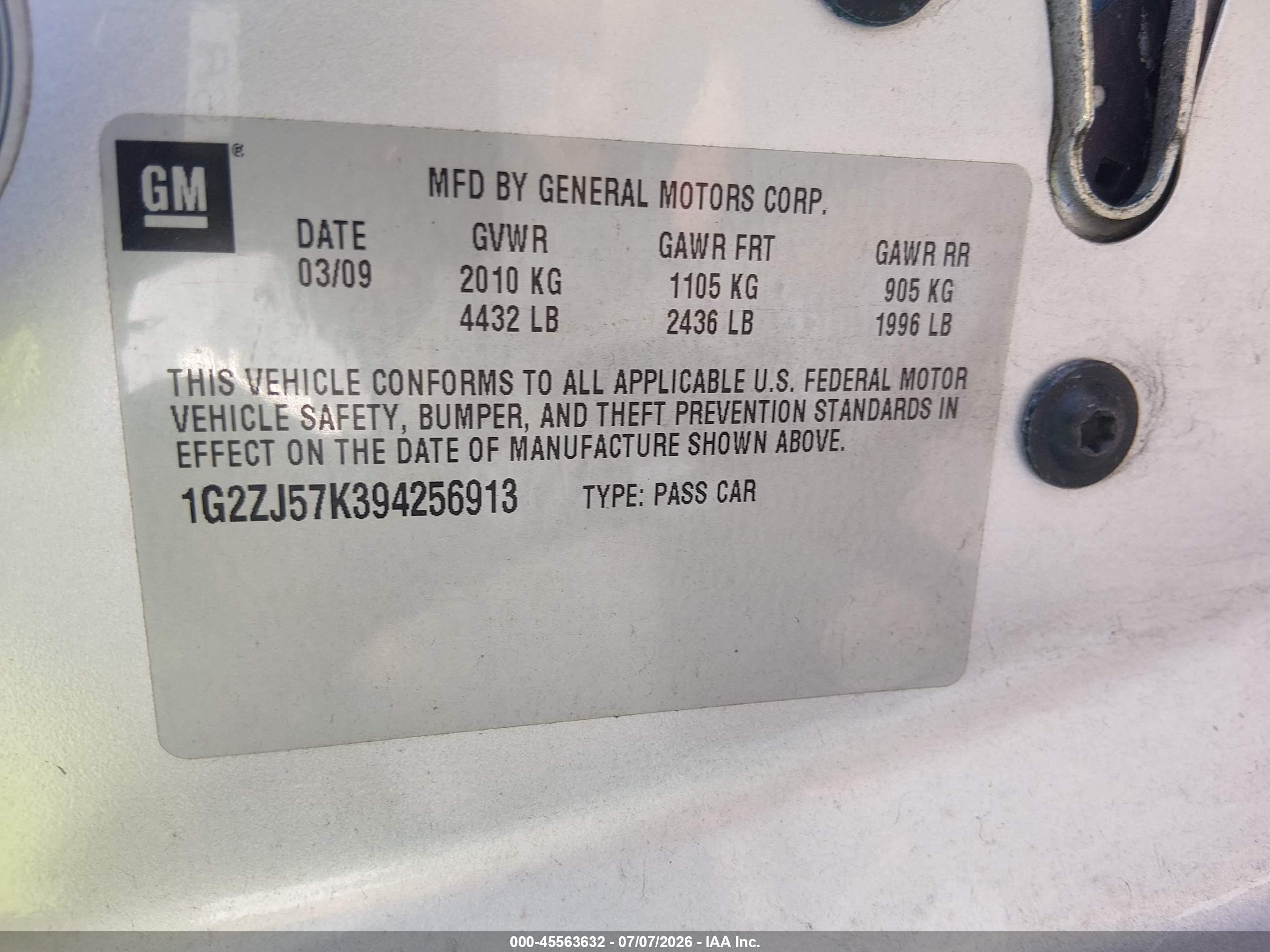 2009 Pontiac G6 New Se Silver vin: 1G2ZJ57K394256913