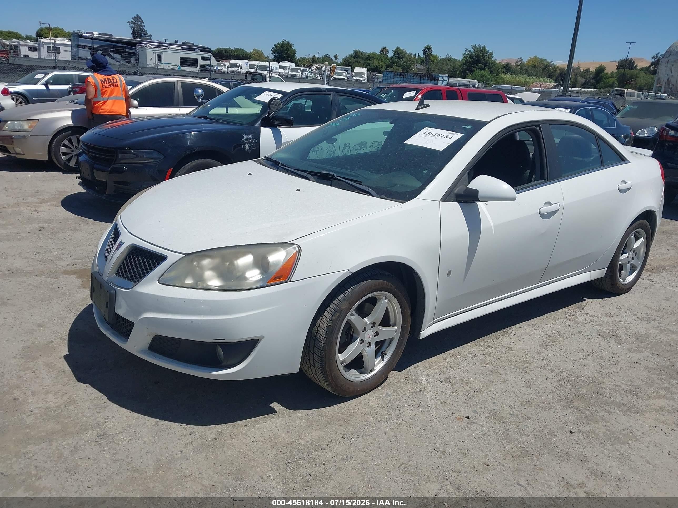 2009 Pontiac G6 New Se White vin: 1G2ZJ57K894252193