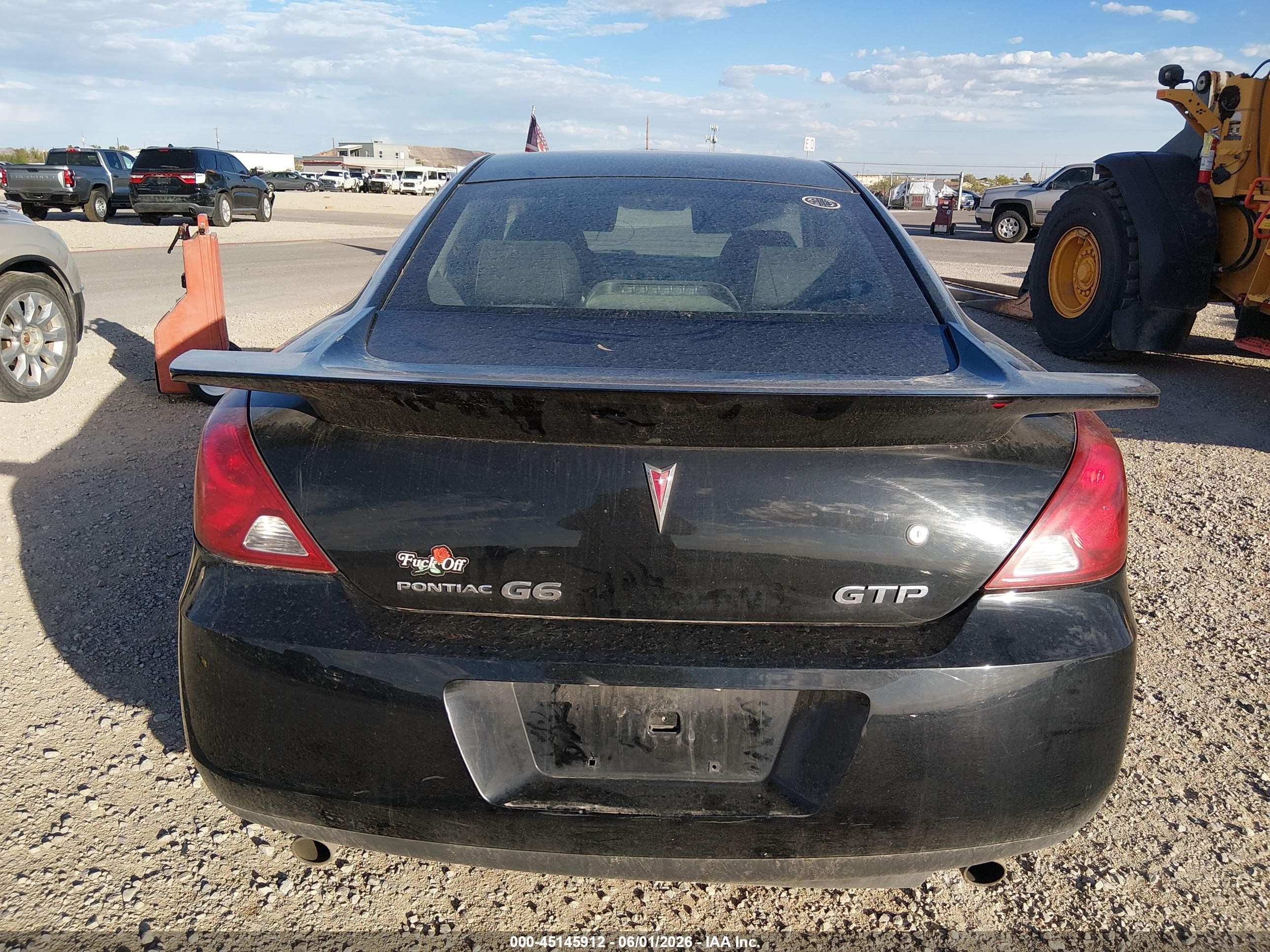 2006 Pontiac G6 Gtp Black vin: 1G2ZM151664277812