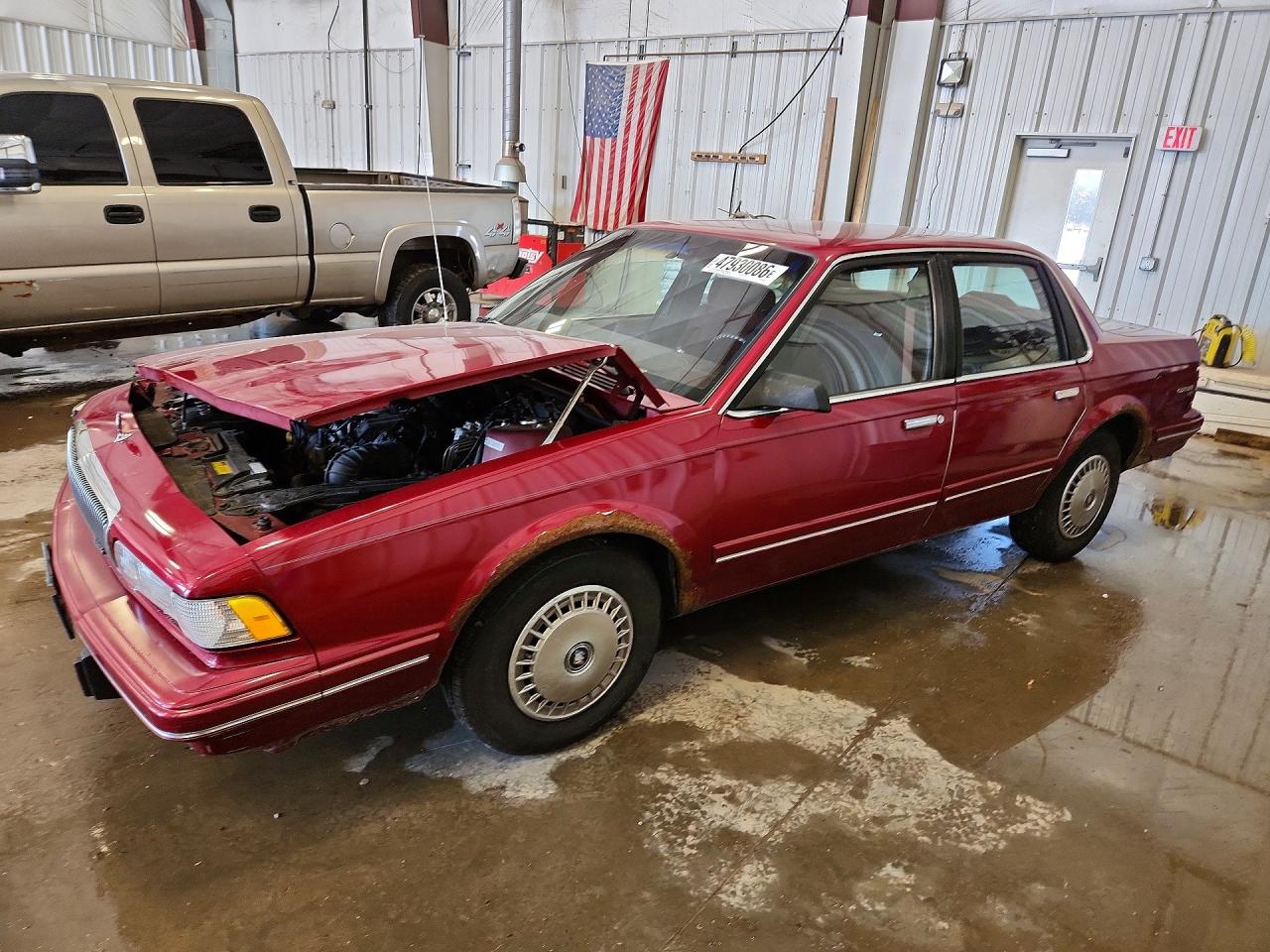 1996 Buick Century Special Red vin: 1G4AG55M0T6440516