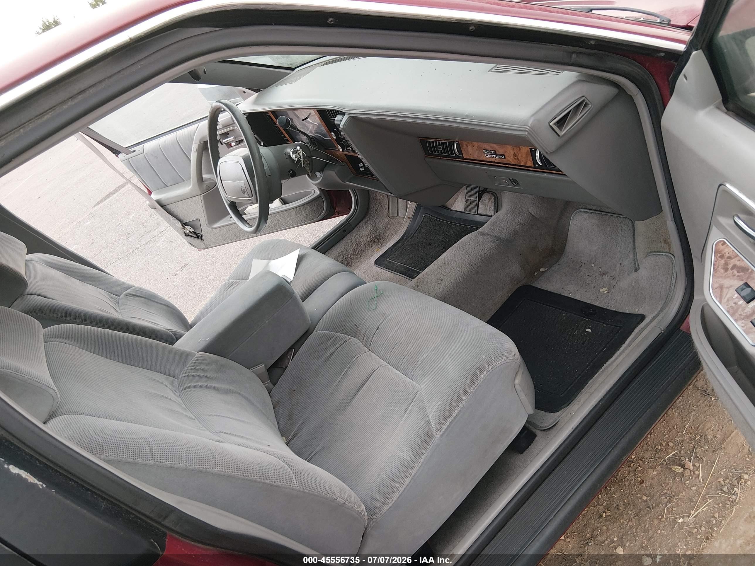 1996 Buick Century Special/custom/limited Red vin: 1G4AG55M2T6446236