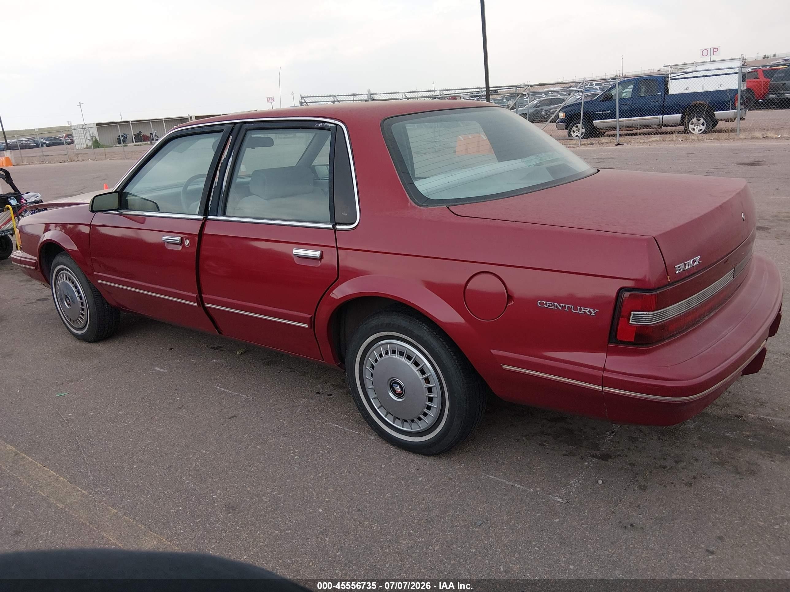 1996 Buick Century Special/custom/limited Red vin: 1G4AG55M2T6446236