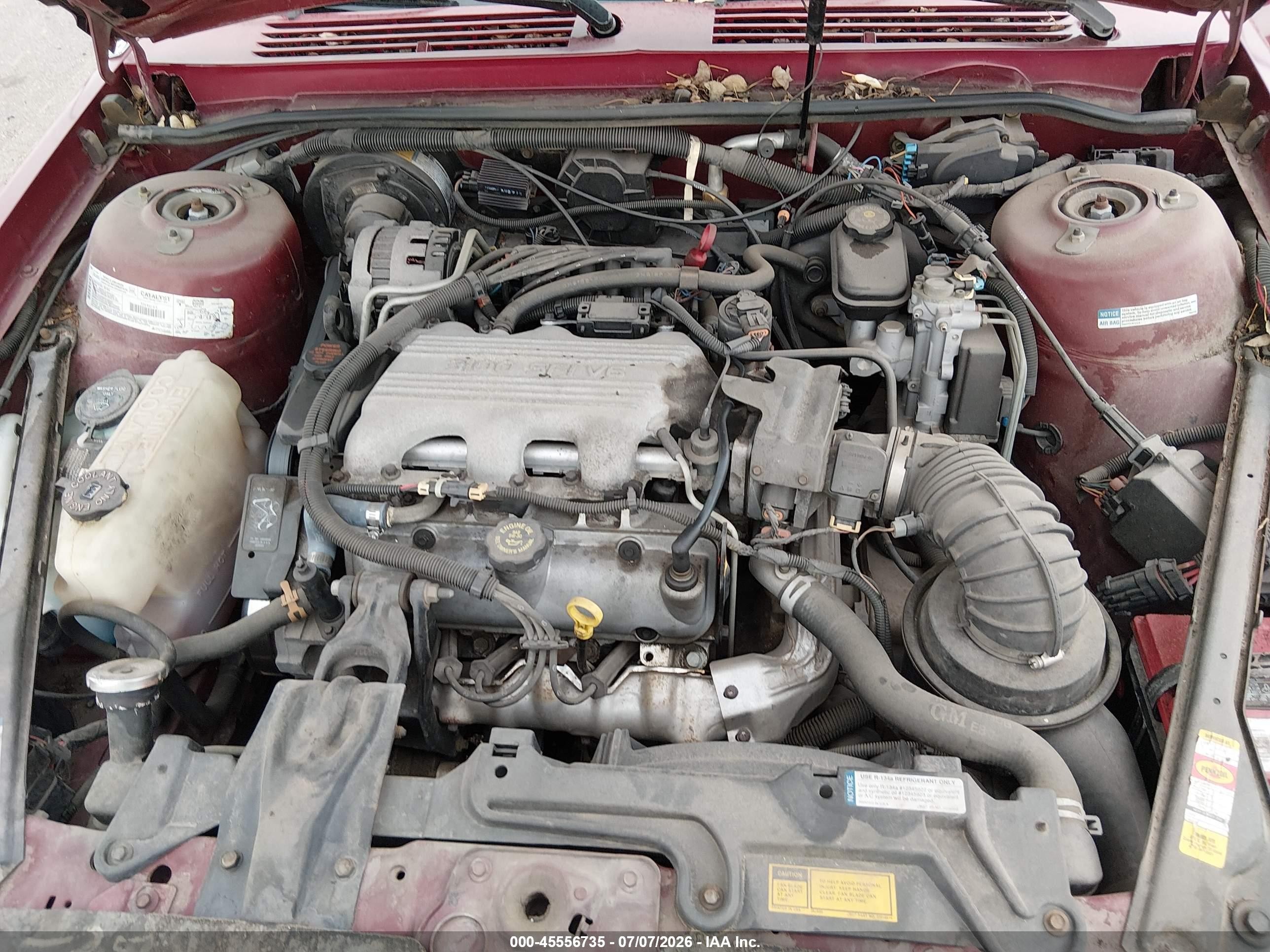 1996 Buick Century Special/custom/limited Red vin: 1G4AG55M2T6446236