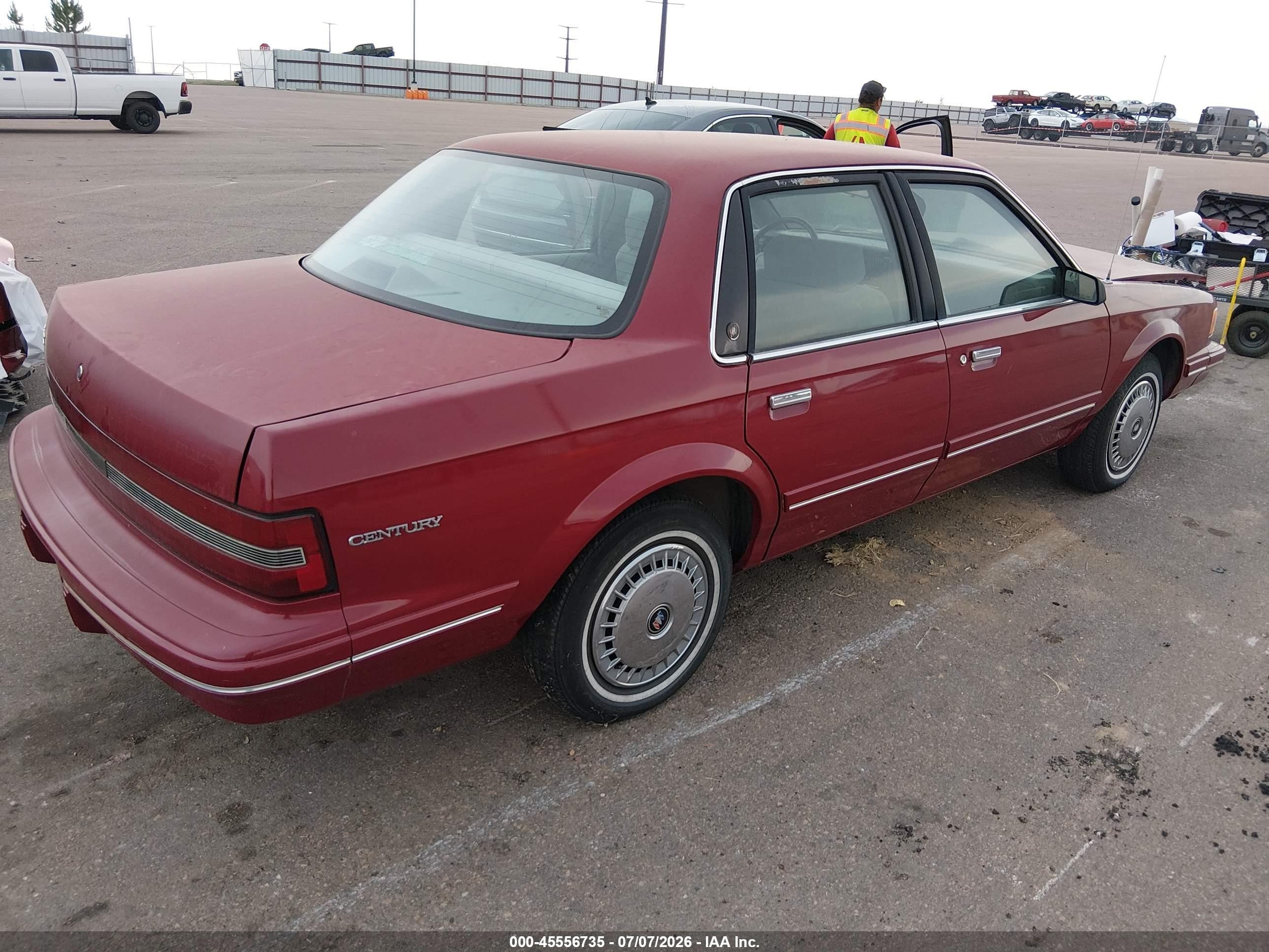 1996 Buick Century Special/custom/limited Red vin: 1G4AG55M2T6446236
