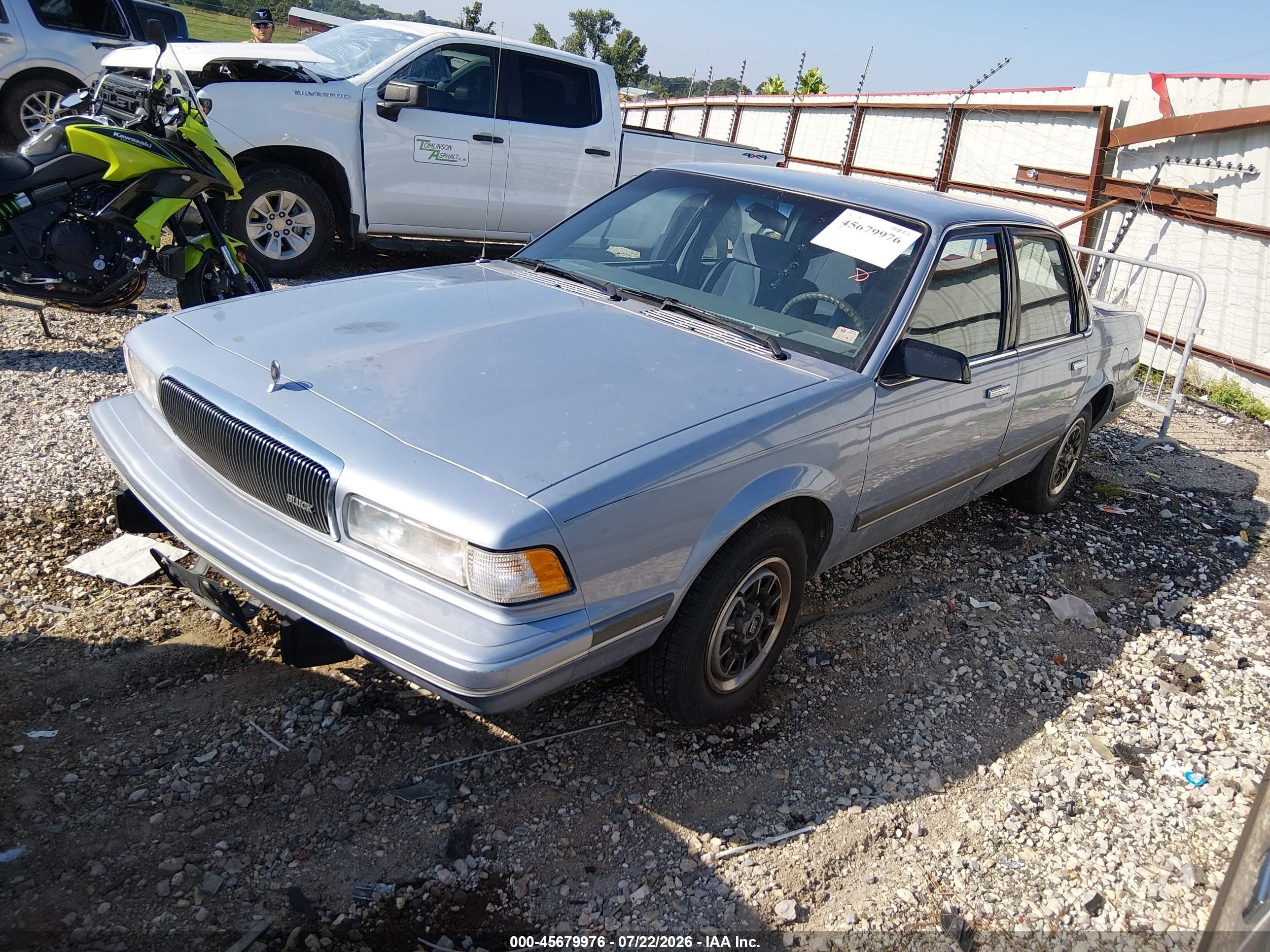 1995 Buick Century Special Blue vin: 1G4AG55M7S6412419