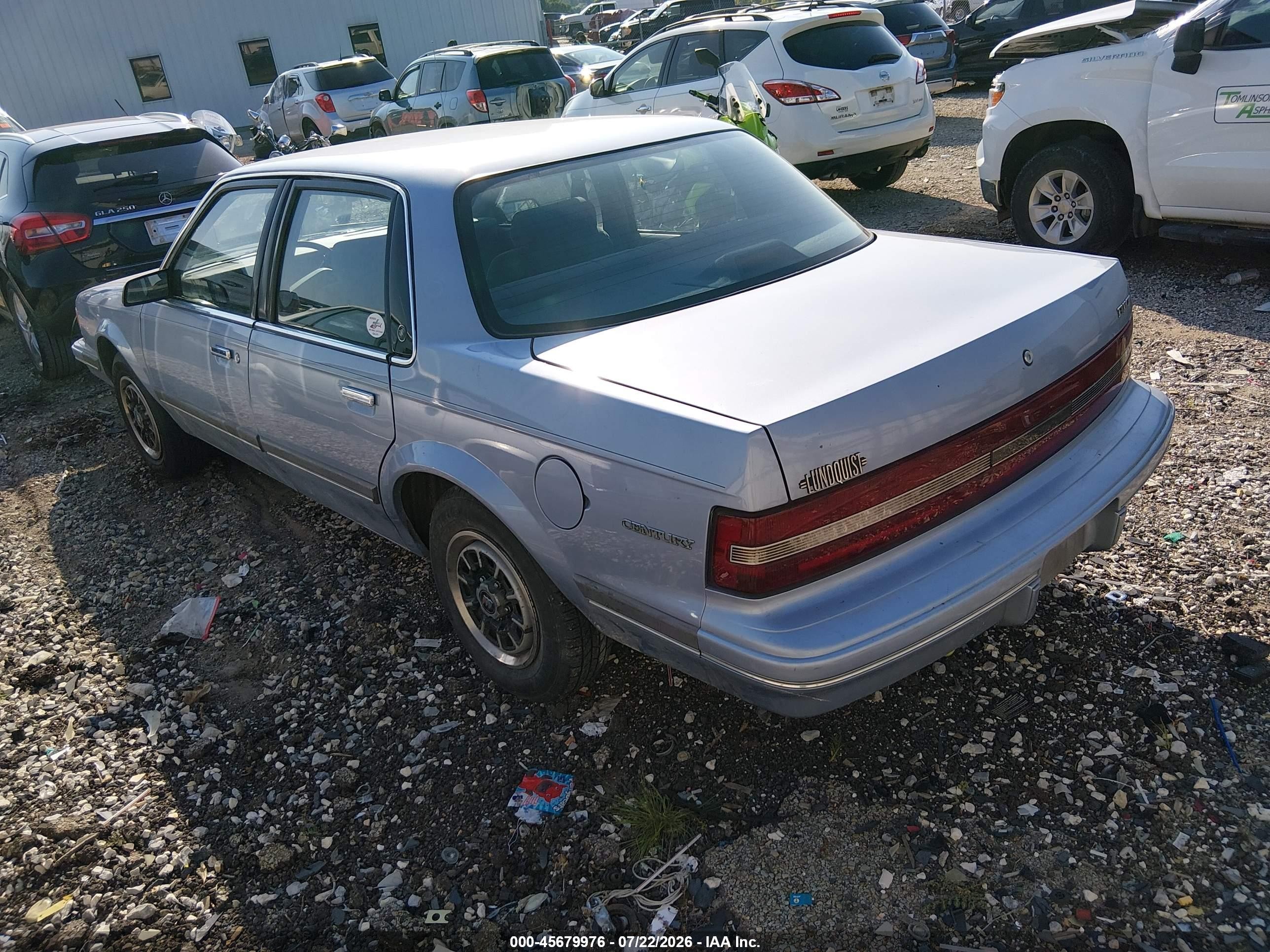 1995 Buick Century Special Blue vin: 1G4AG55M7S6412419