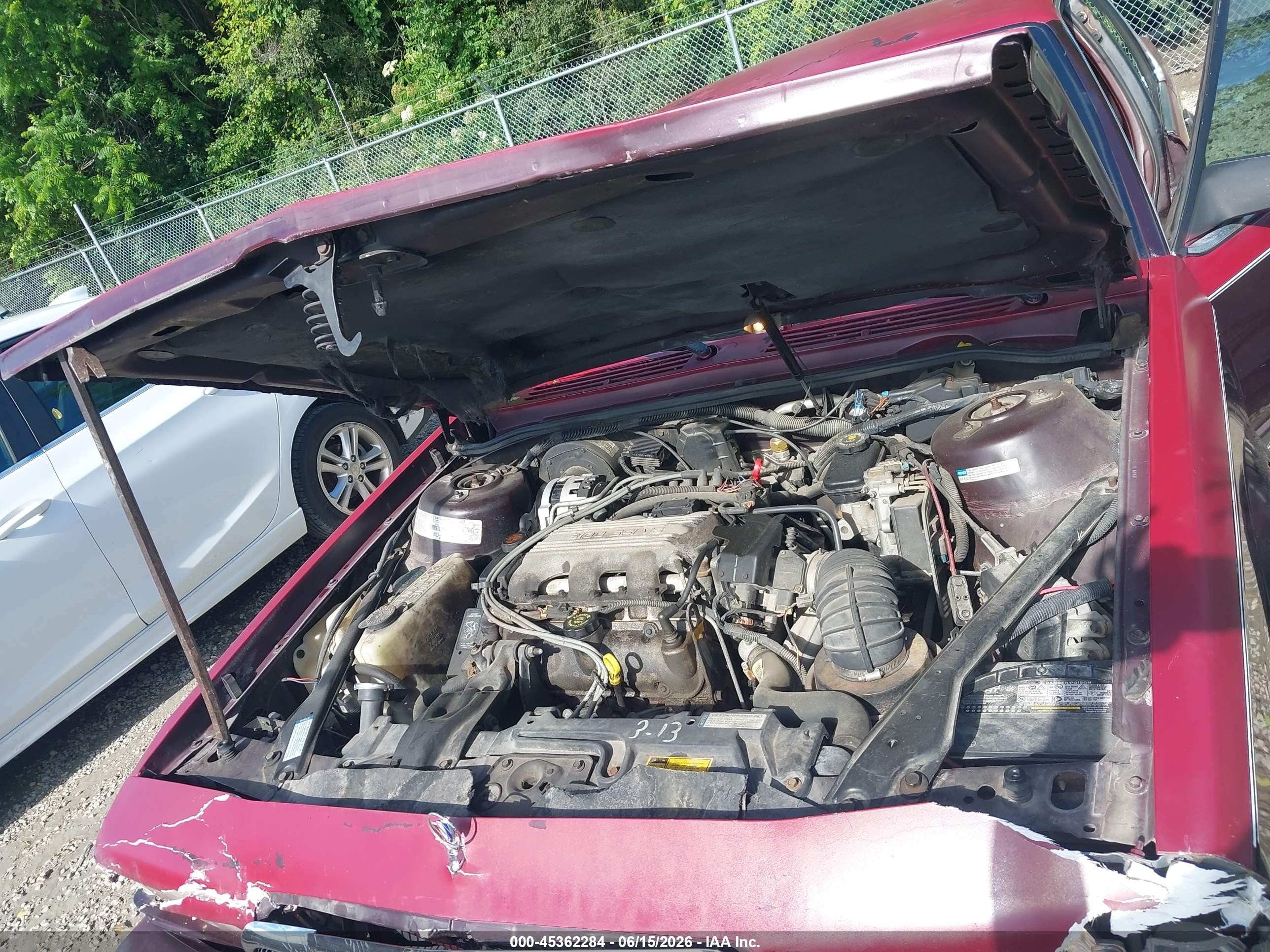 1996 Buick Century Special/custom/limited Maroon vin: 1G4AG55M7T6443980