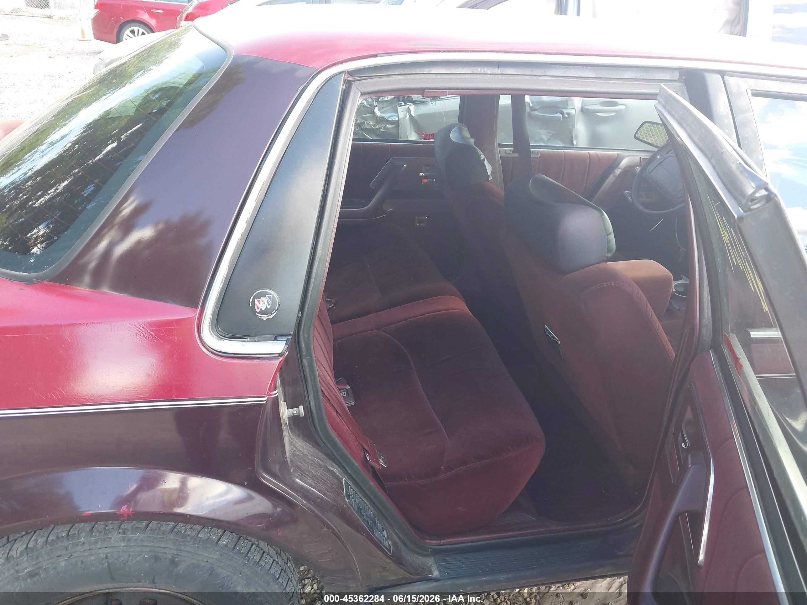 1996 Buick Century Special/custom/limited Maroon vin: 1G4AG55M7T6443980