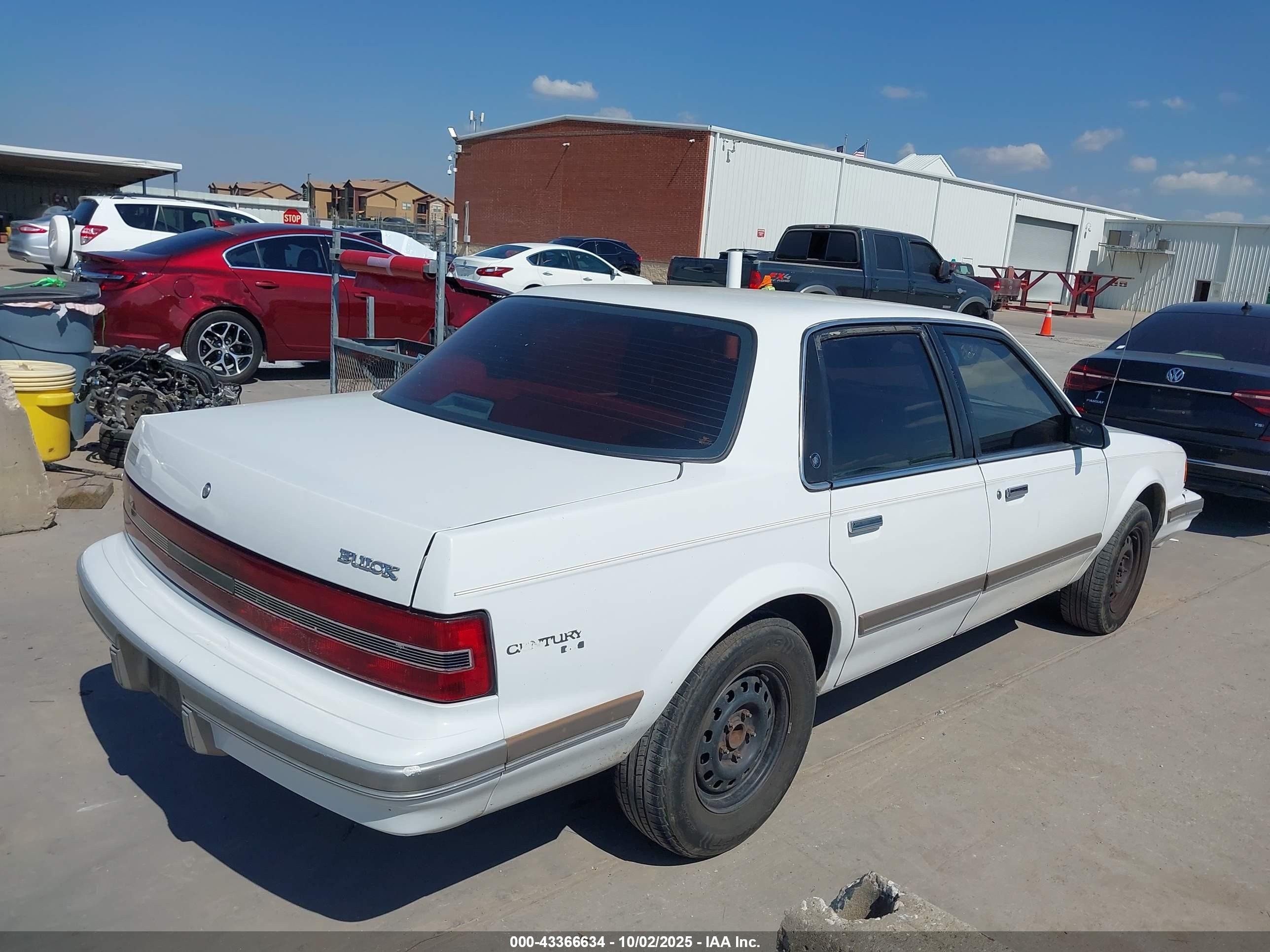 1996 Buick Century Special/custom/limited White vin: 1G4AG55M8T6450386