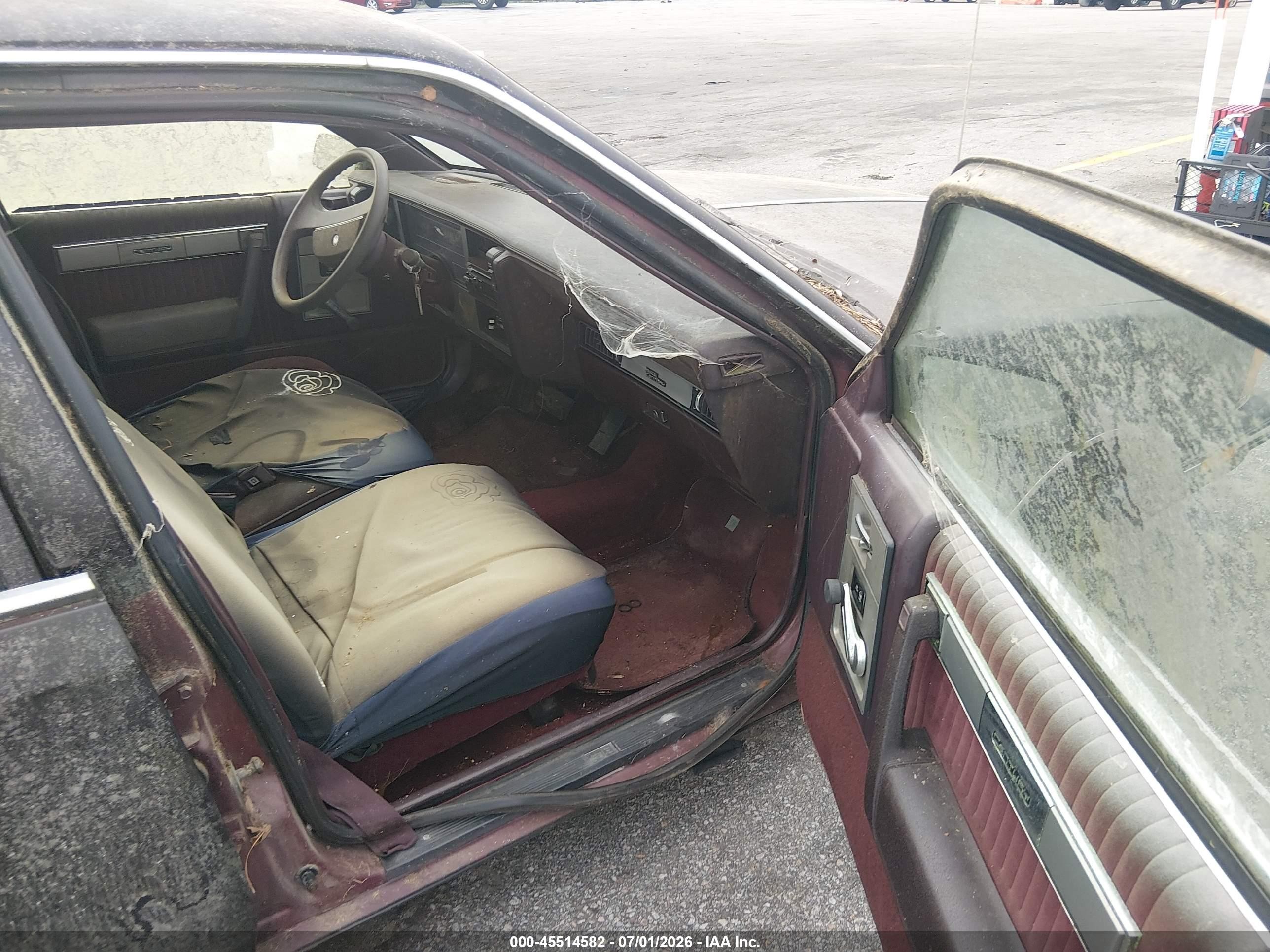 1988 Buick Century Custom Black vin: 1G4AH51R6JT445524