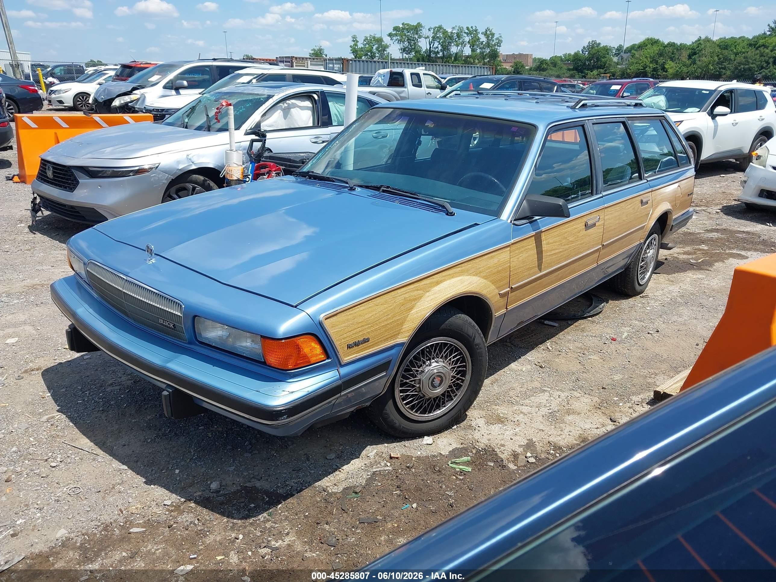 1989 Buick Century Custom Синий vin: 1G4AH81NXKG403754