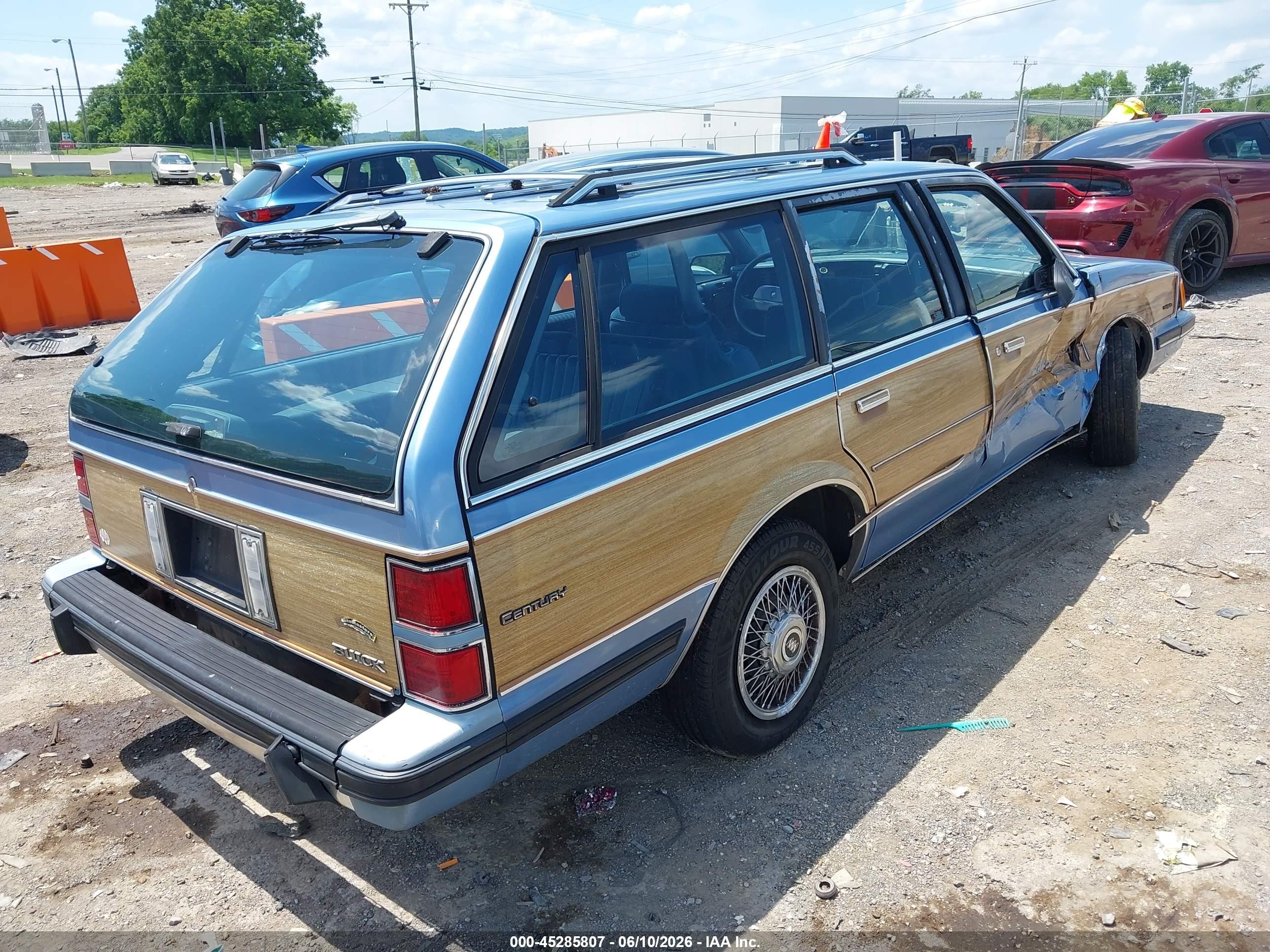 1989 Buick Century Custom Синий vin: 1G4AH81NXKG403754