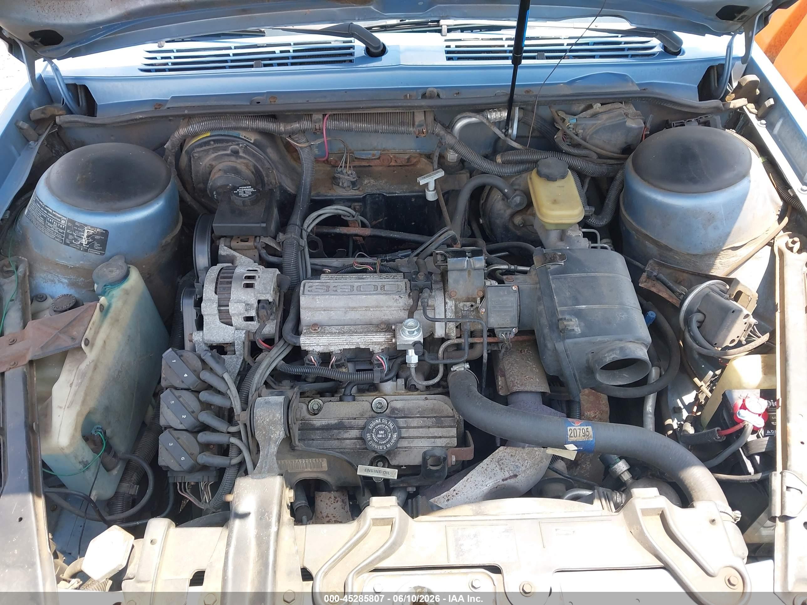 1989 Buick Century Custom Синий vin: 1G4AH81NXKG403754