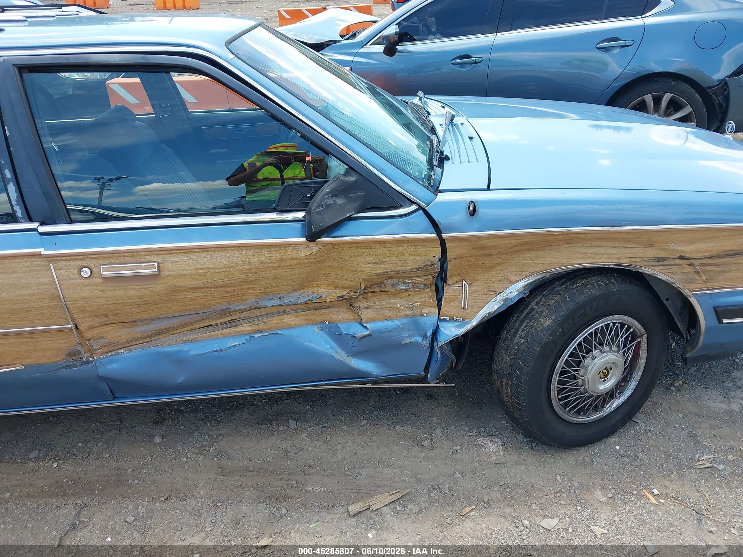 1989 Buick Century Custom Синий vin: 1G4AH81NXKG403754