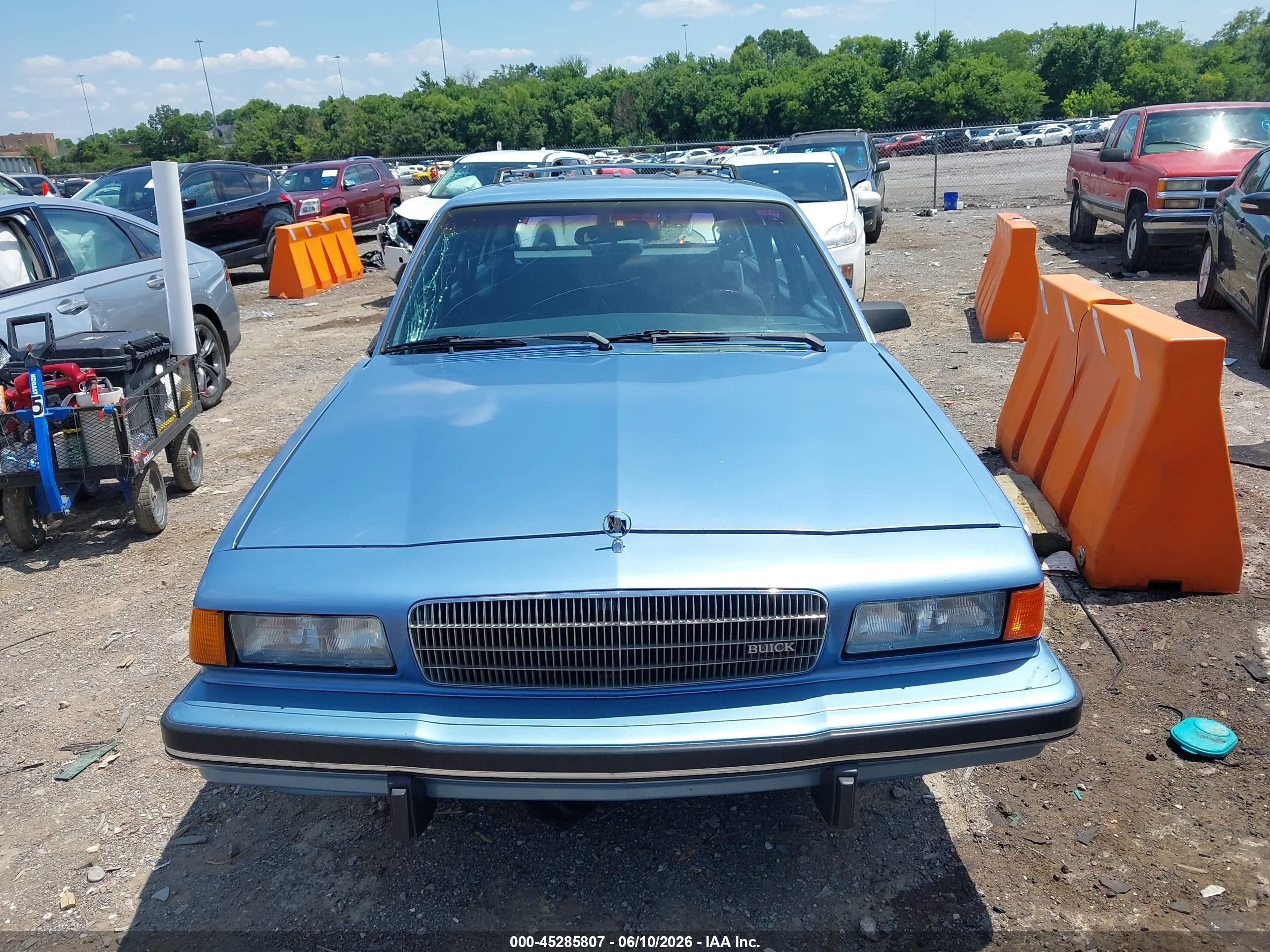 1989 Buick Century Custom Синий vin: 1G4AH81NXKG403754