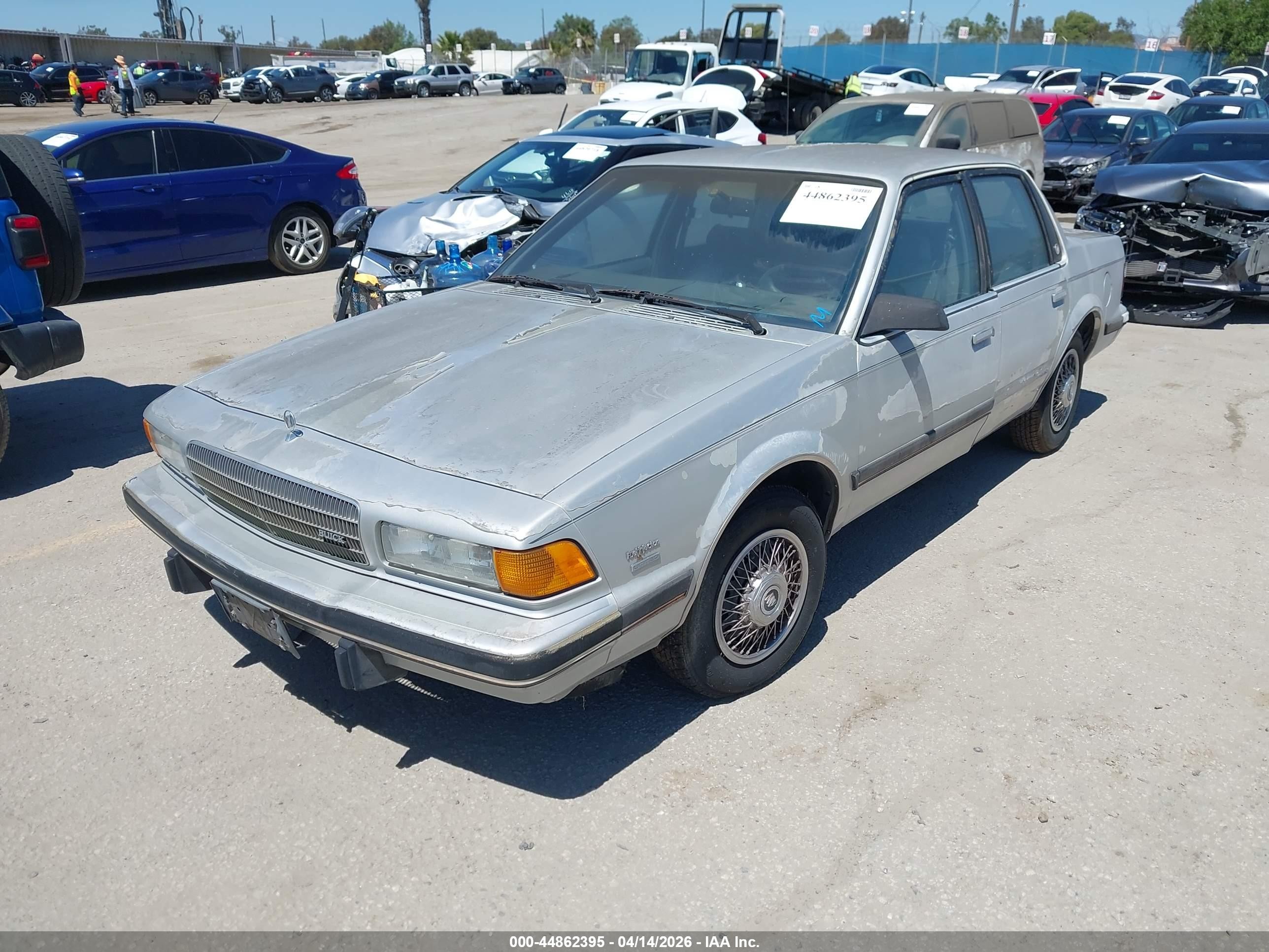 1989 Buick Century Limited Silver vin: 1G4AL51N3K6449736