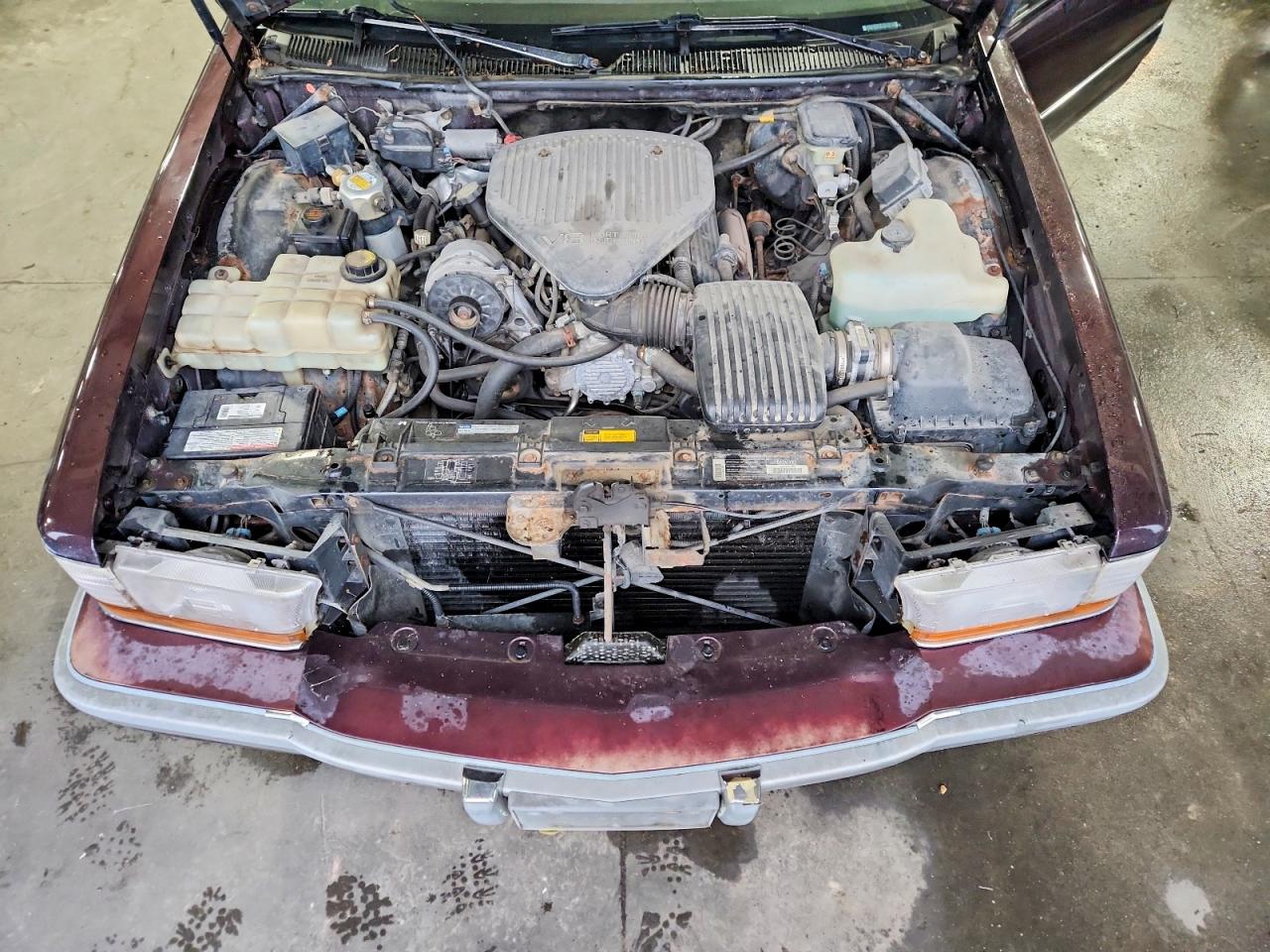 1994 Buick Roadmaster Burgundy vin: 1G4BN52P4RR422438
