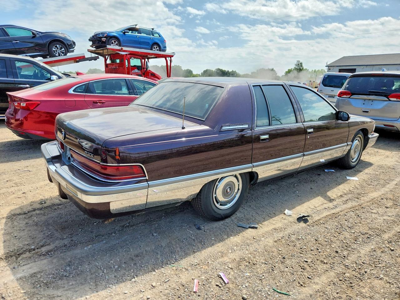 1995 Buick Roadmaster Burgundy vin: 1G4BN52P8SR400562