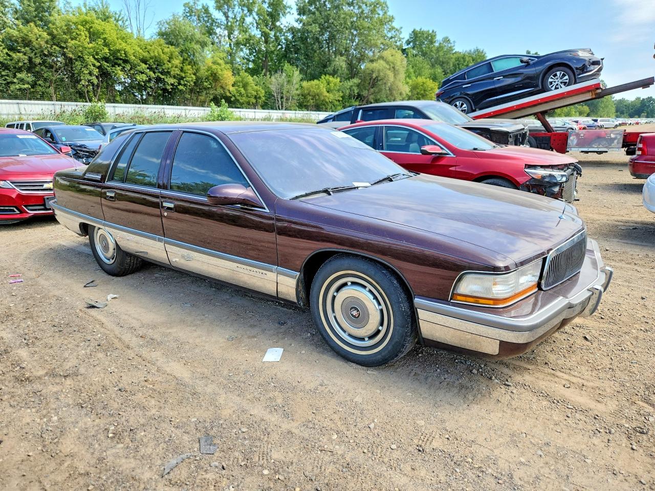 1995 Buick Roadmaster Burgundy vin: 1G4BN52P8SR400562