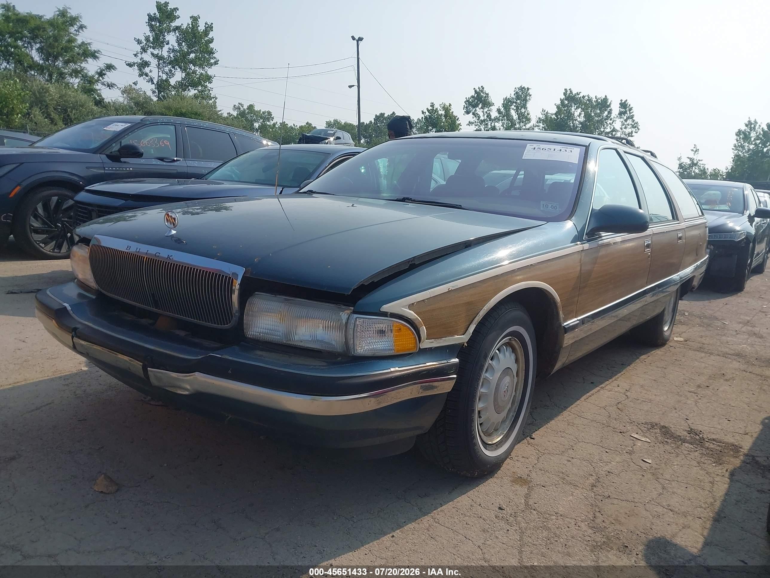 1995 Buick Roadmaster Estate Green vin: 1G4BR82P2SR407433