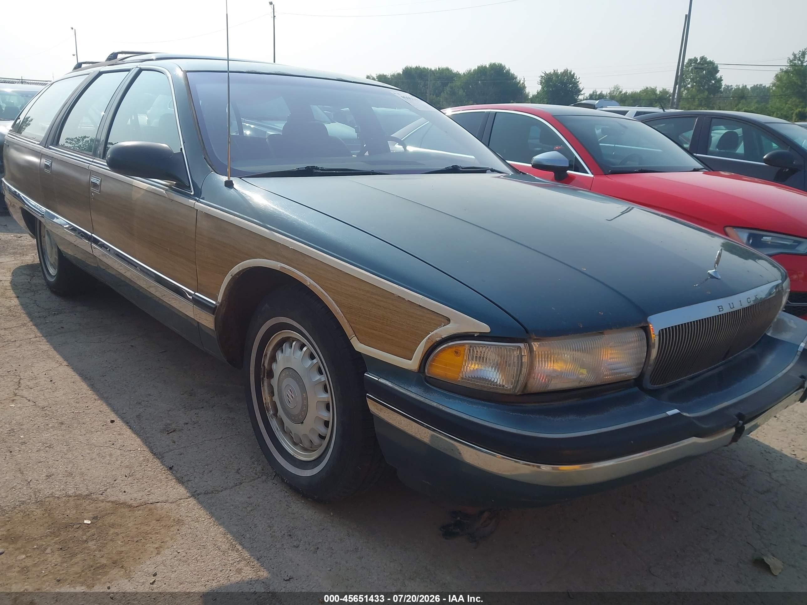 1995 Buick Roadmaster Estate Green vin: 1G4BR82P2SR407433