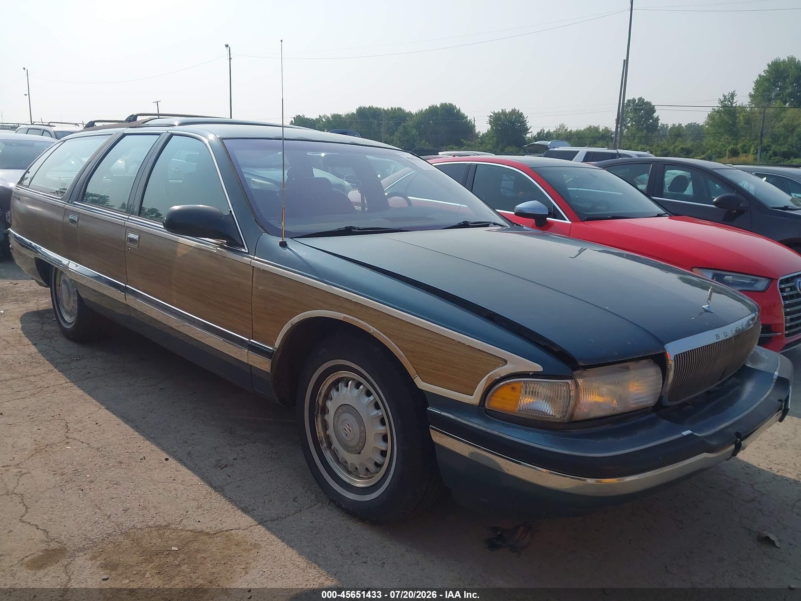 1995 Buick Roadmaster Estate Green vin: 1G4BR82P2SR407433