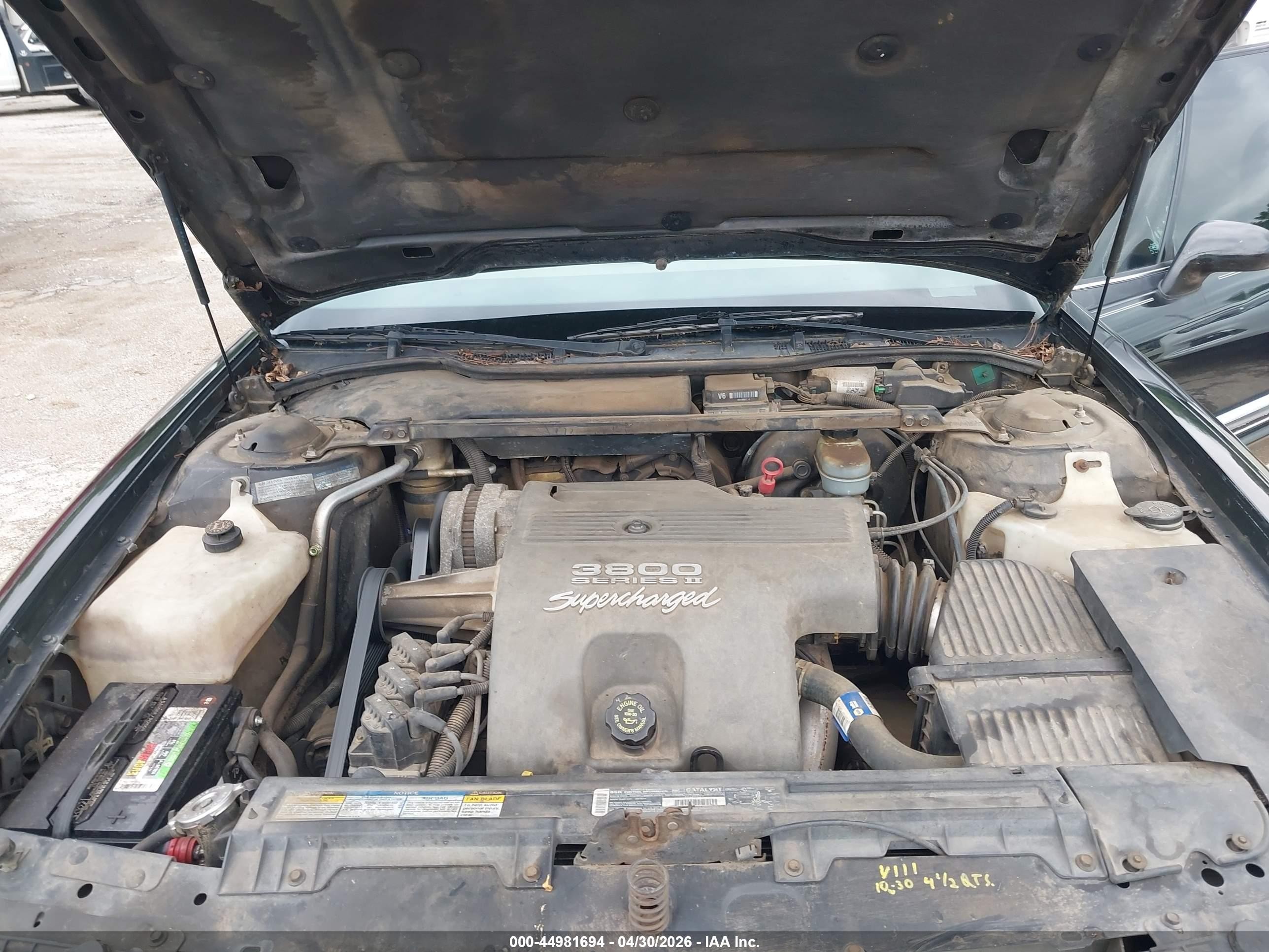 1996 Buick Park Avenue Ultra Black vin: 1G4CU521XTH600952