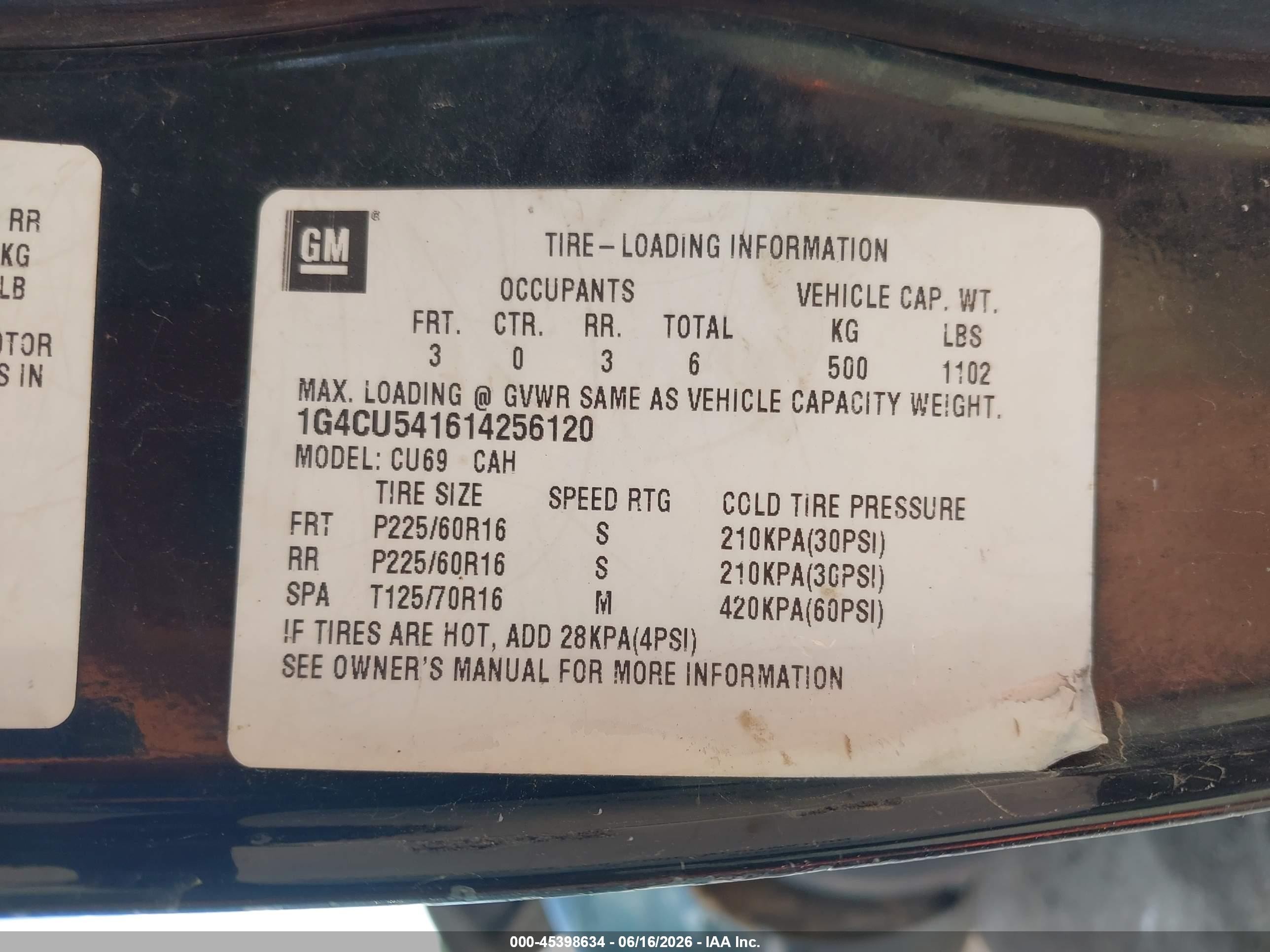 2001 Buick Park Avenue Ultra Зеленый vin: 1G4CU541614256120