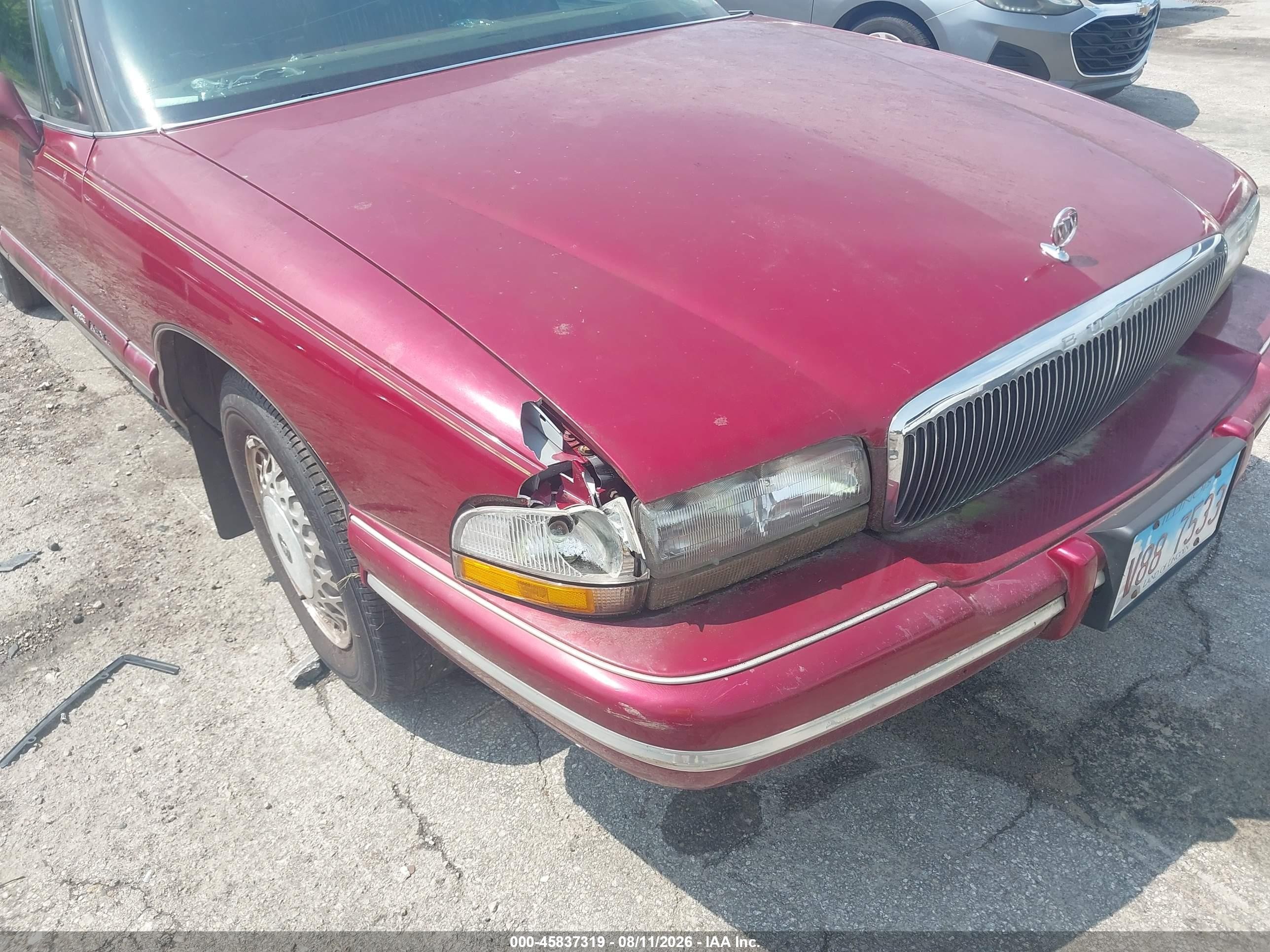 1996 Buick Park Avenue Red vin: 1G4CW52K0TH607718