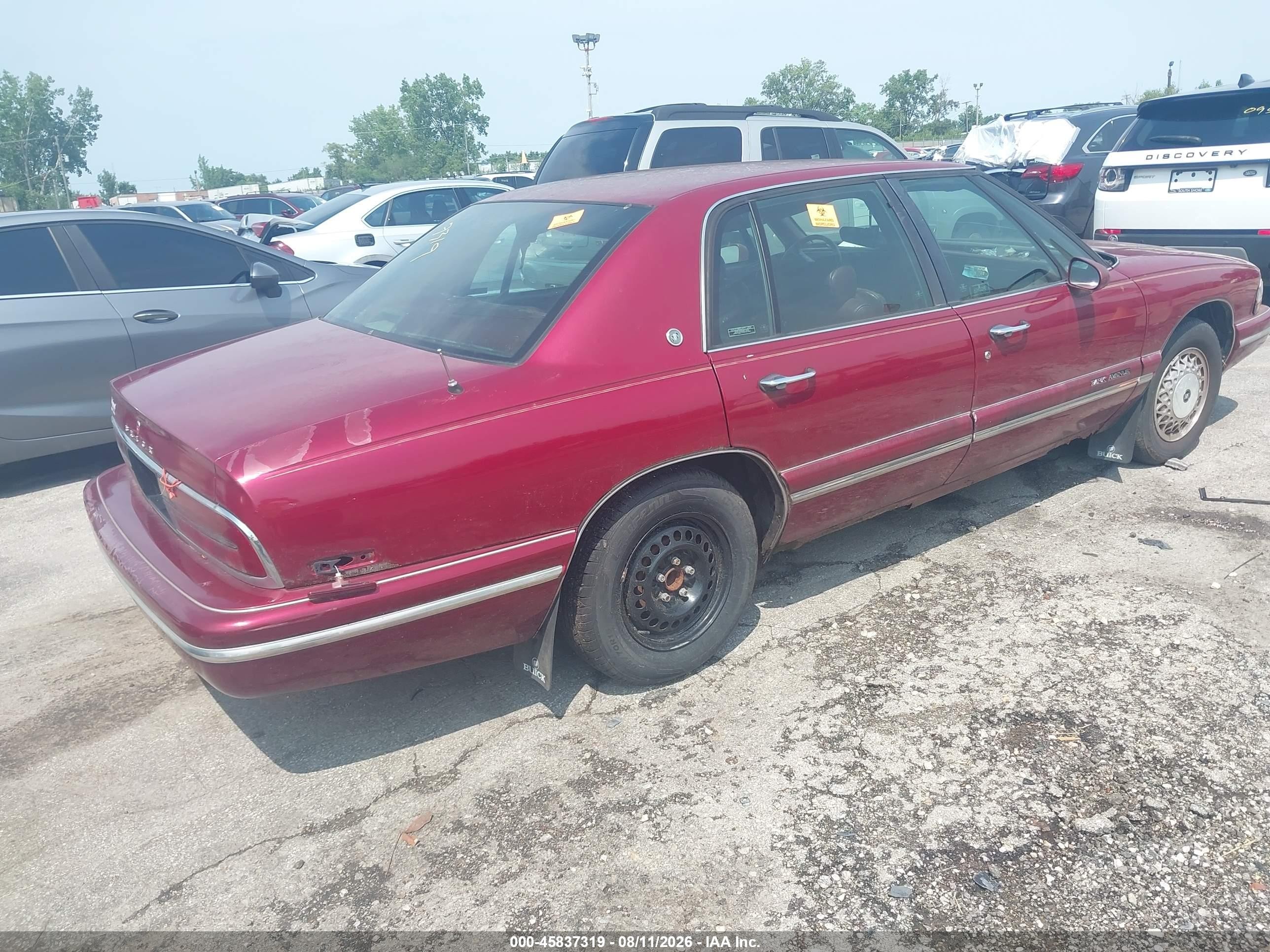 1996 Buick Park Avenue Red vin: 1G4CW52K0TH607718