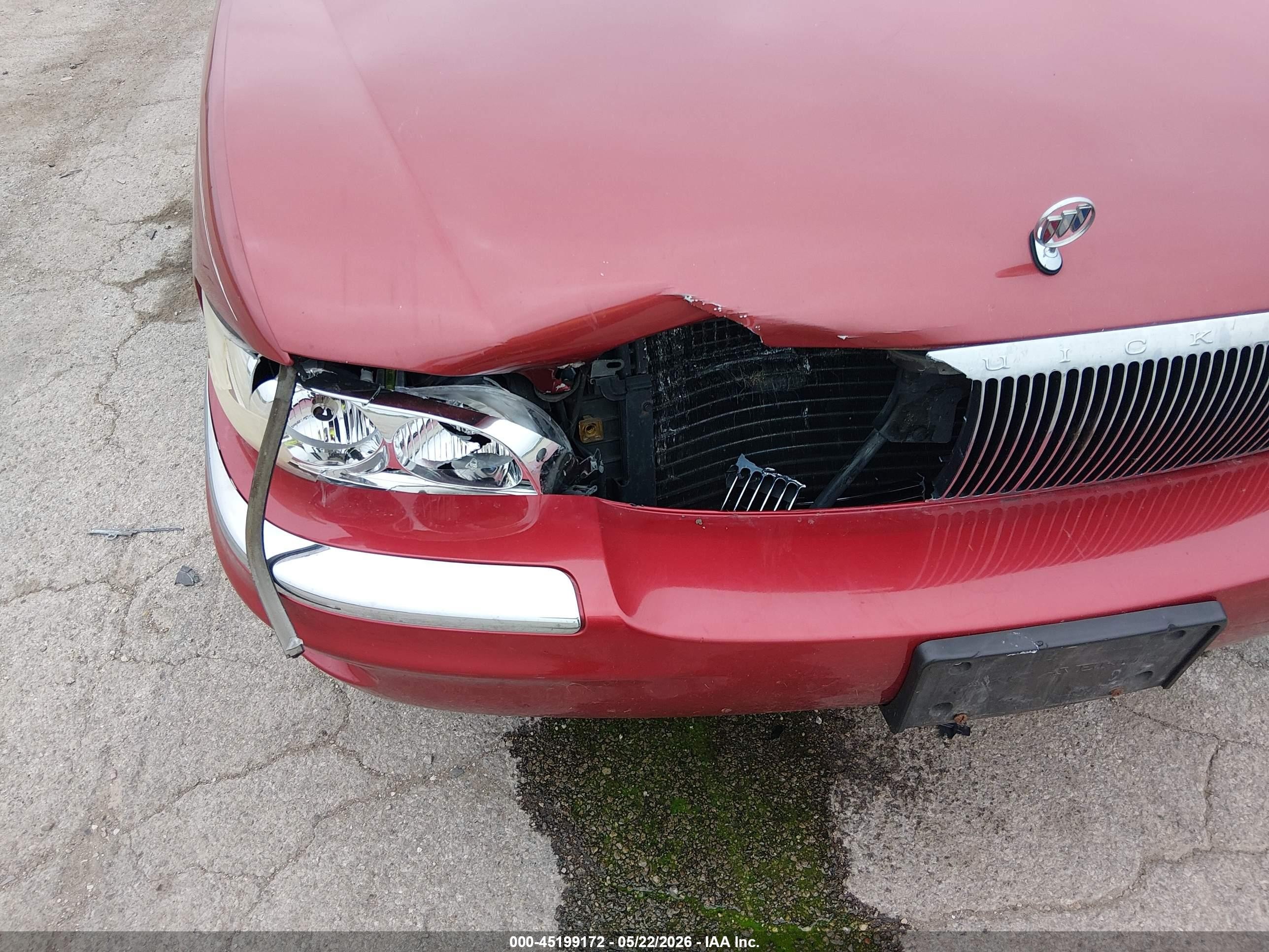 1999 Buick Park Avenue   Red vin: 1G4CW52K0X4645172